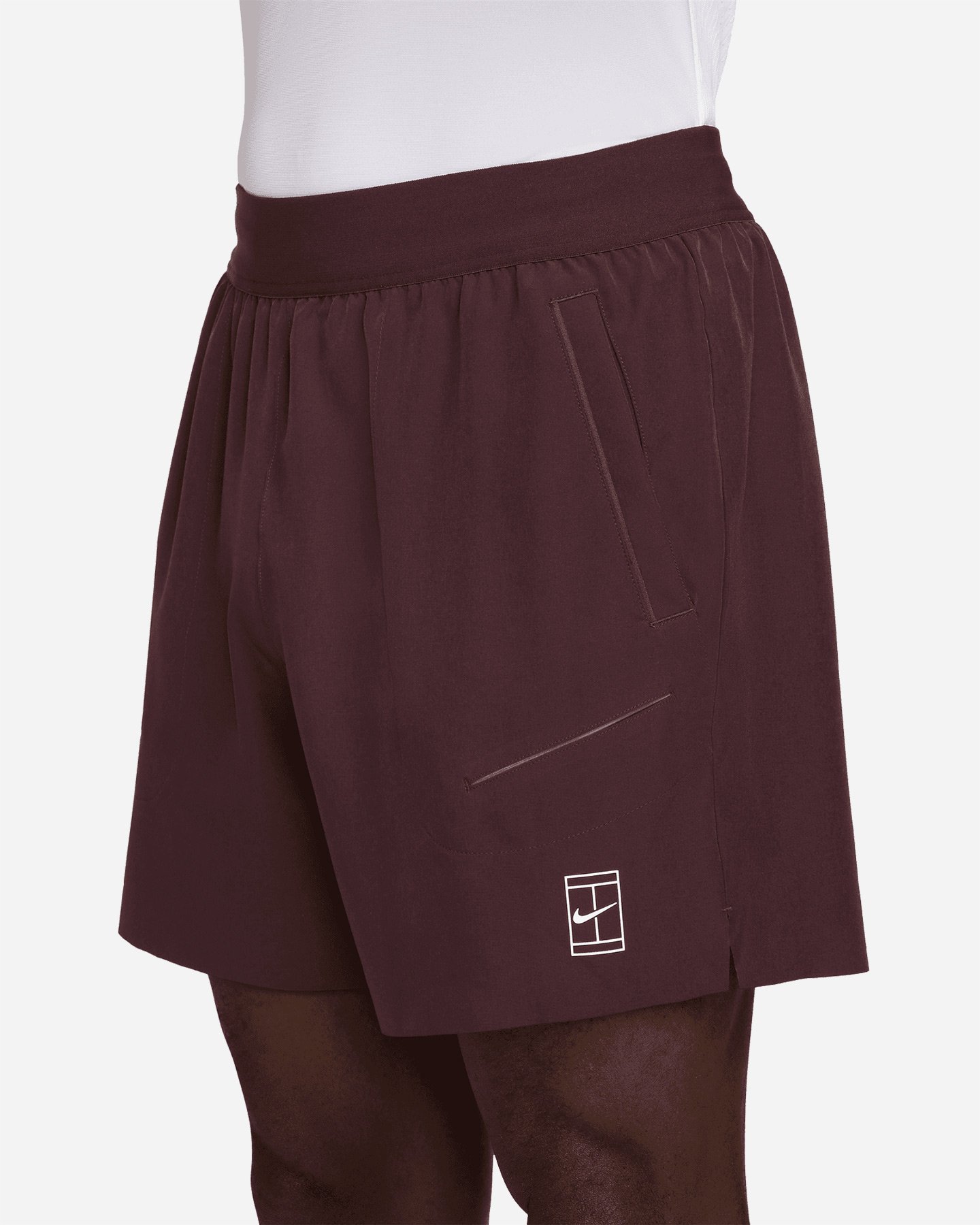 Pantaloncini tennis NIKE ADVANTAGE JANNIK M - Rosso - 2 | Cisalfa Sport