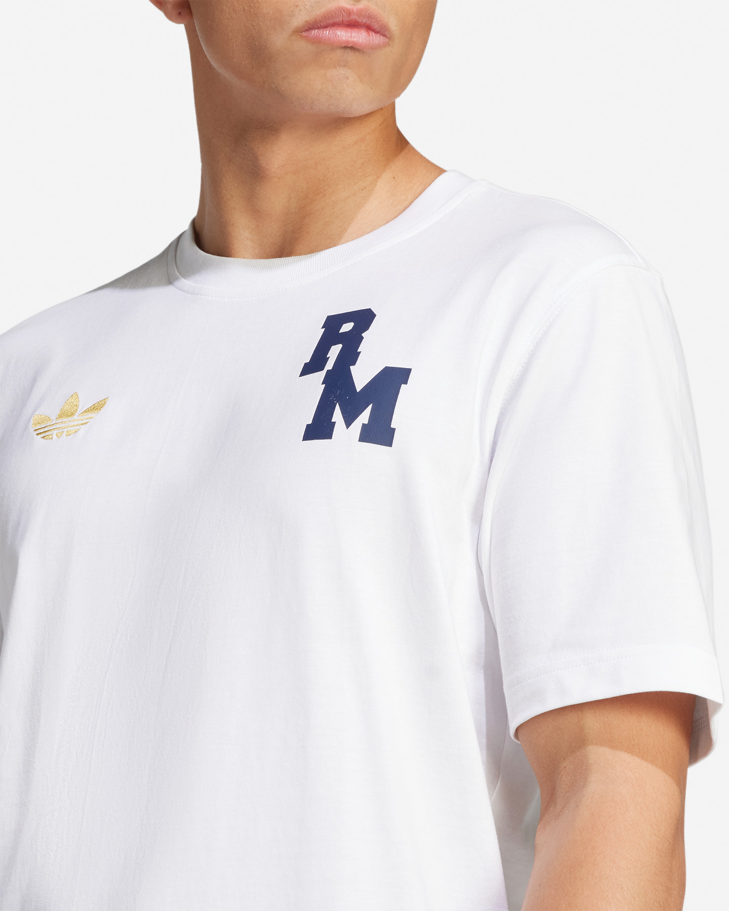 Abbigliamento calcio ufficiale ADIDAS REAL MADRID VRCT OG M - Bianco - 4 | Cisalfa Sport
