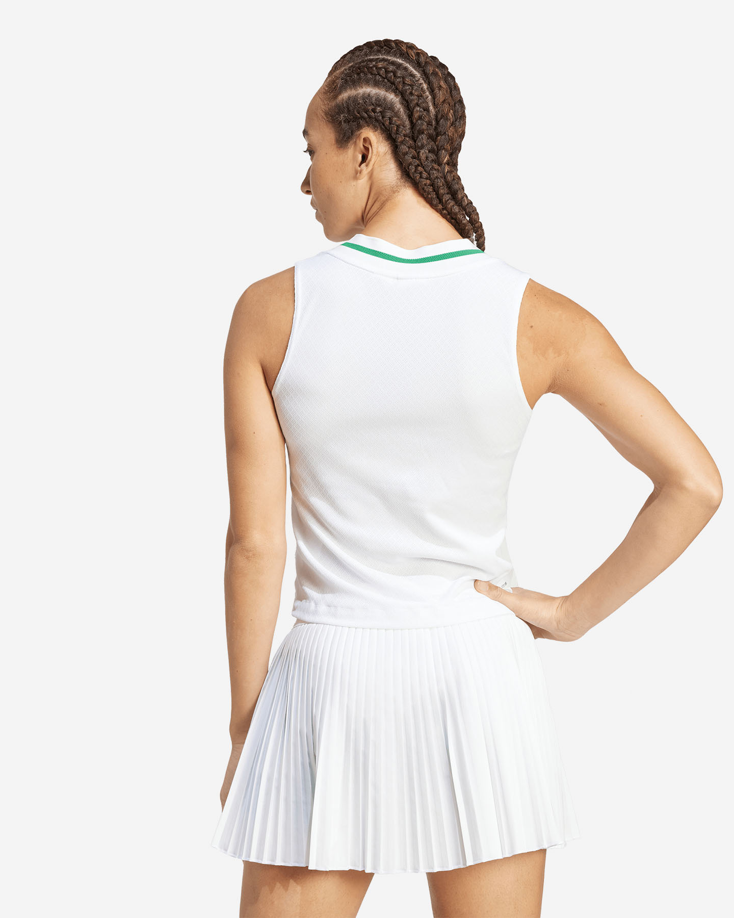 T-shirt tennis ADIDAS WIMBLEDON W - Bianco - 2 | Cisalfa Sport