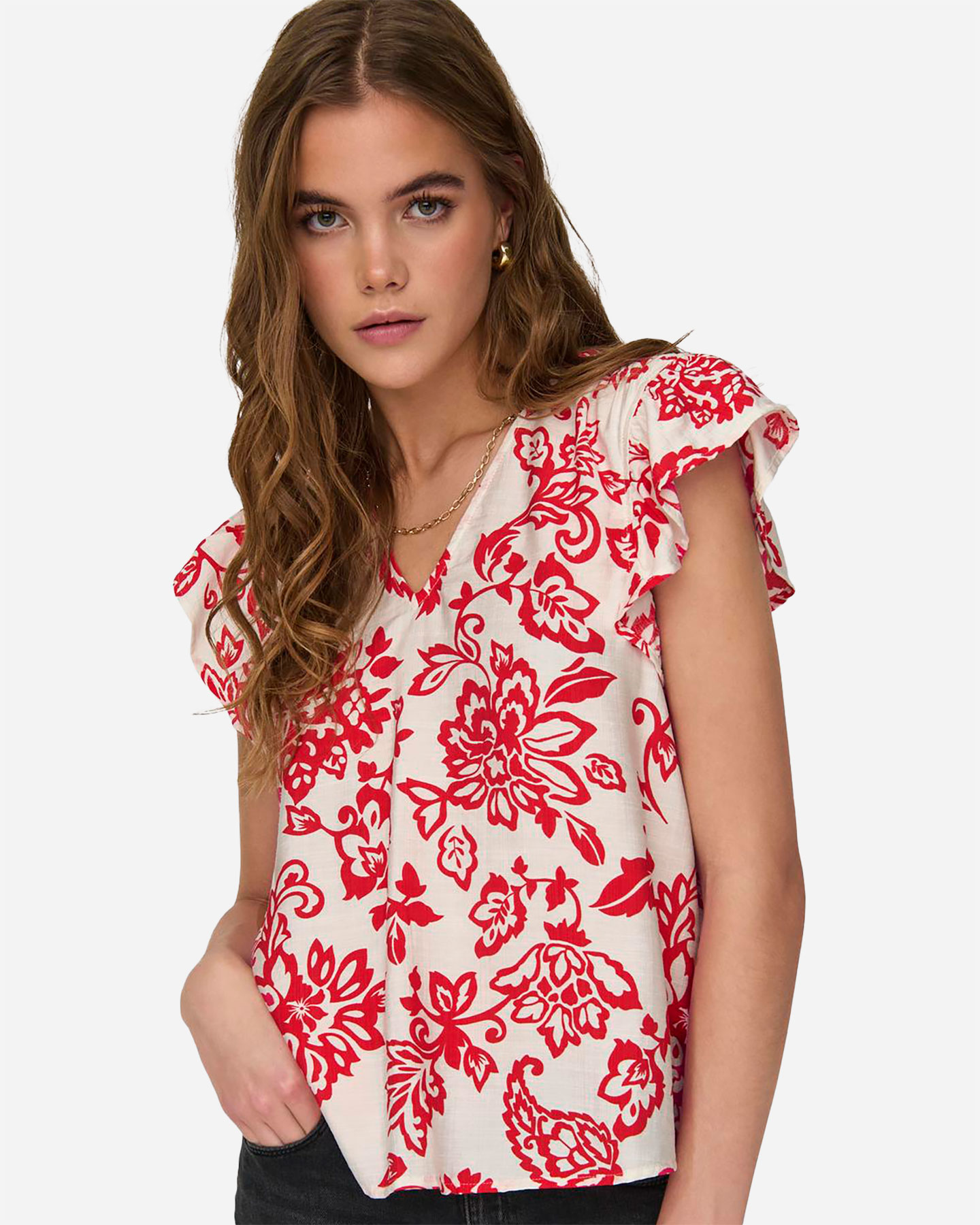 T-shirt ONLY KIERA W - Rosso - 2 | Cisalfa Sport