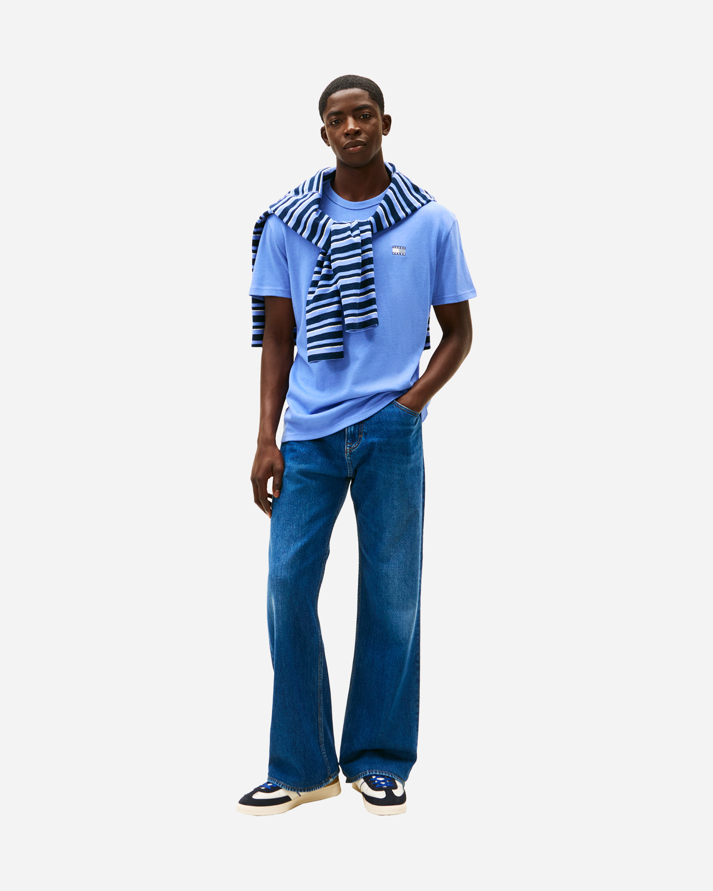 T-shirt TOMMY HILFIGER BADGE LOGO M - Azzurro - 2 | Cisalfa Sport