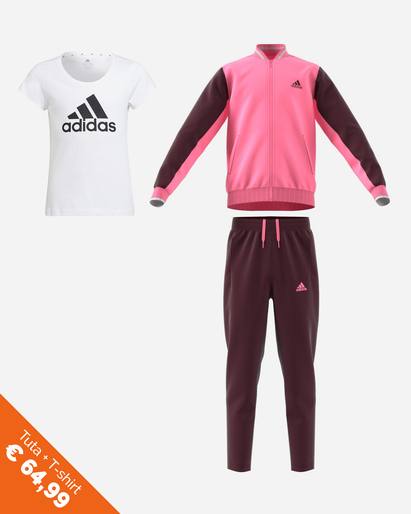 Tuta ADIDAS VARSITY BTS JR - Viola - 4 | Cisalfa Sport