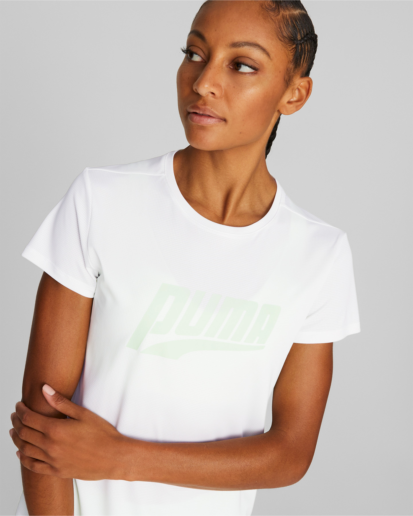 T-shirt running PUMA FAVORITE LOGO W - Bianco - 4 | Cisalfa Sport