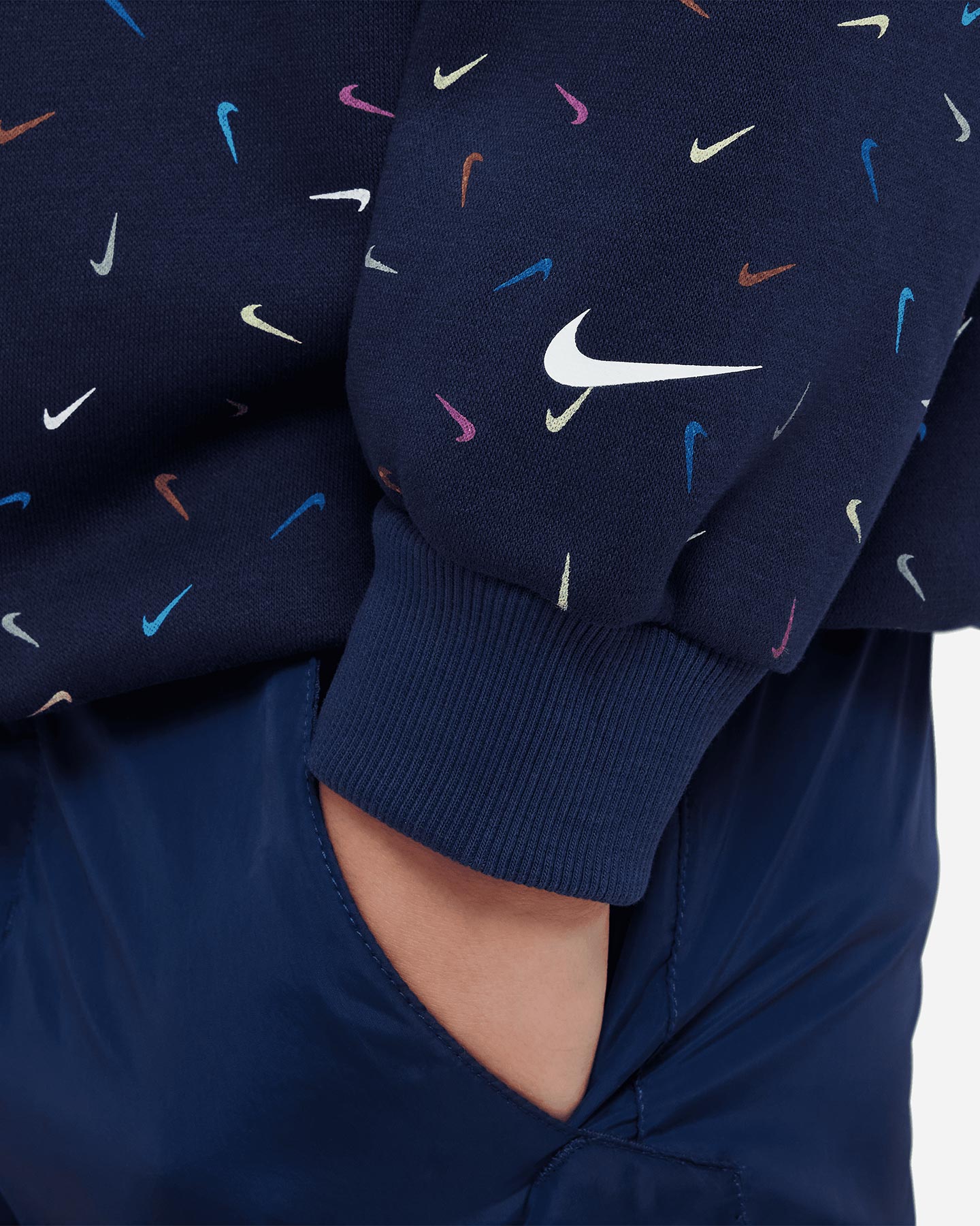 Felpa NIKE SWOOSH JR - Blu - 2 | Cisalfa Sport