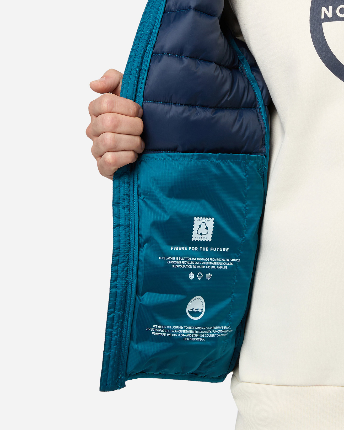 Giubbotto NORTH SAILS RECYCLED SKYE RISTOP M - Verde - 3 | Cisalfa Sport