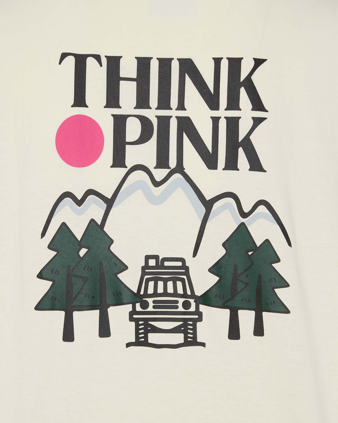 T-shirt THINK PINK GRAPHIC RETRO M - Bianco - 2 | Cisalfa Sport