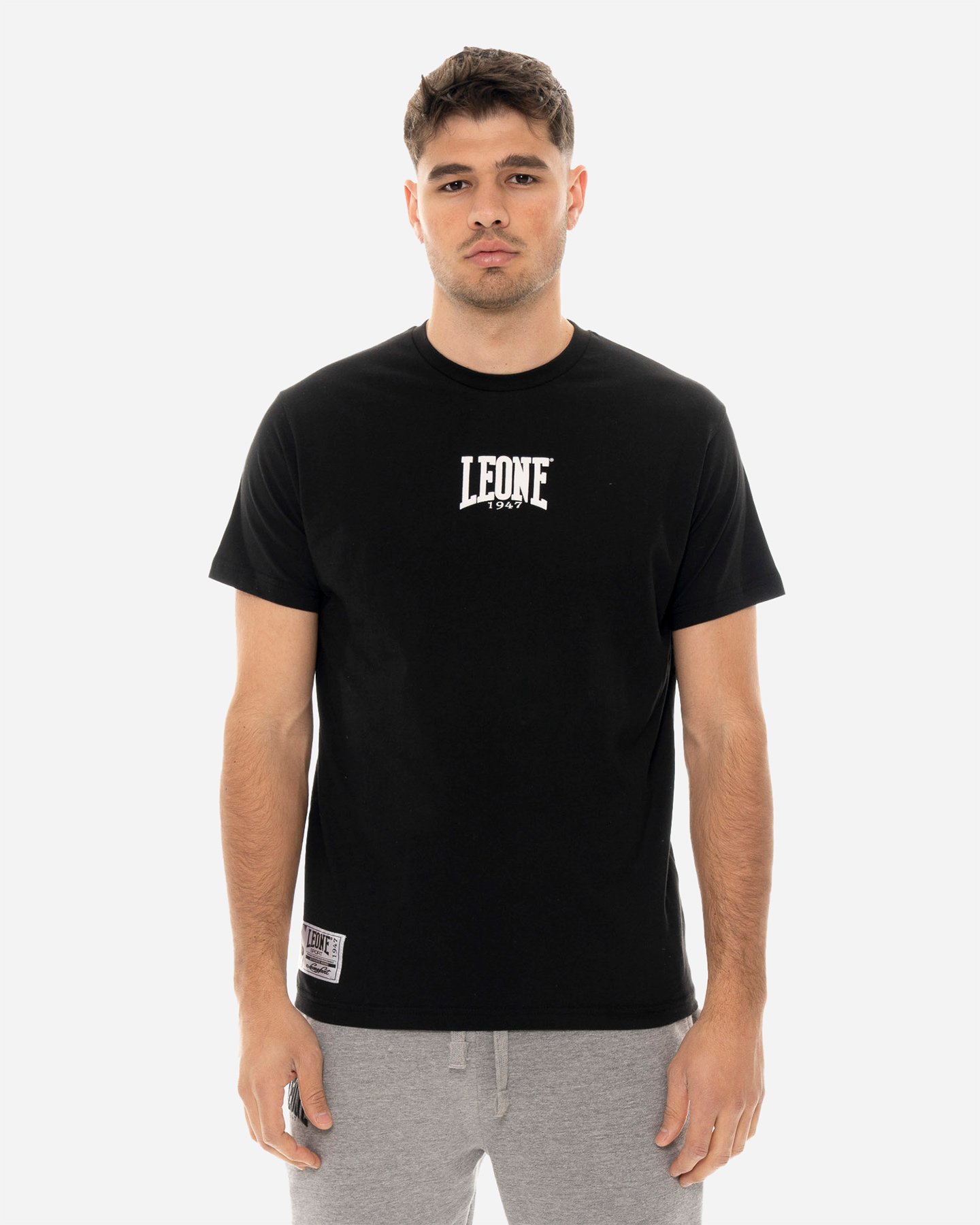 Leone Small Logo M - T-shirt - Uomo - Nero