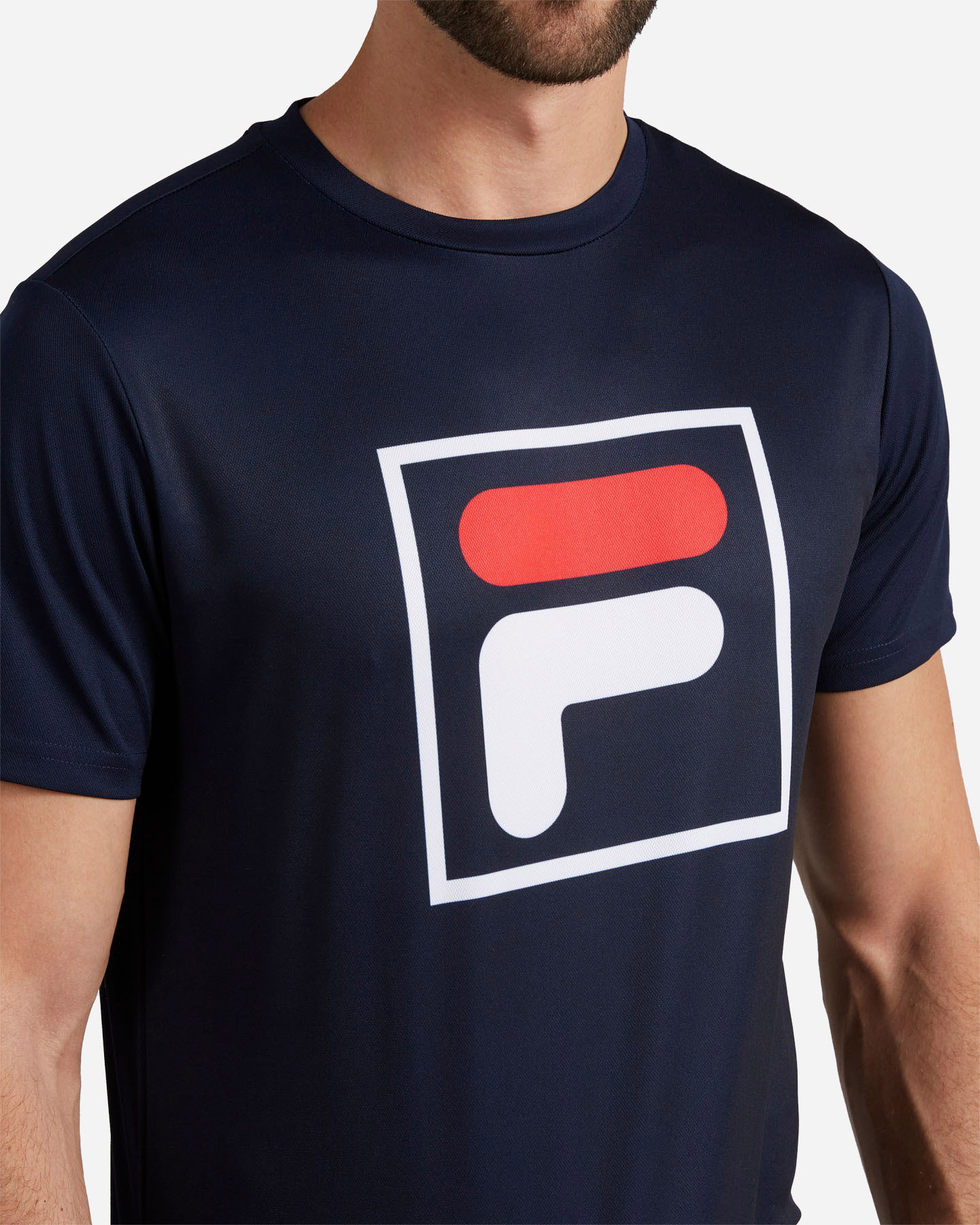 T-shirt tennis FILA BASIC F BOX M - Blu - 4 | Cisalfa Sport