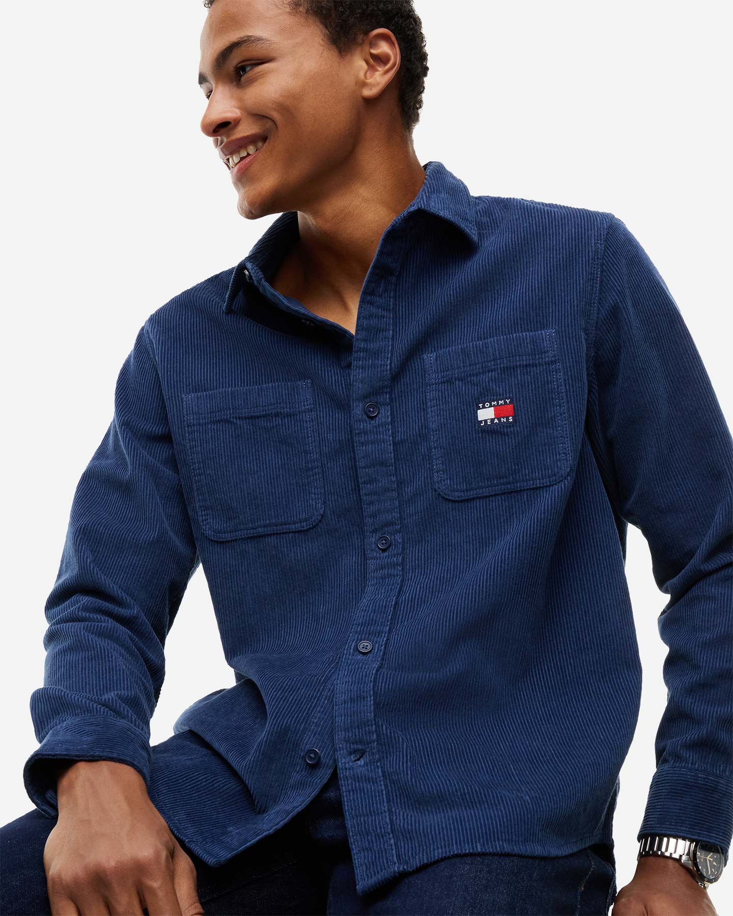 Camicia TOMMY HILFIGER CORDUROY M - Blu - 4 | Cisalfa Sport