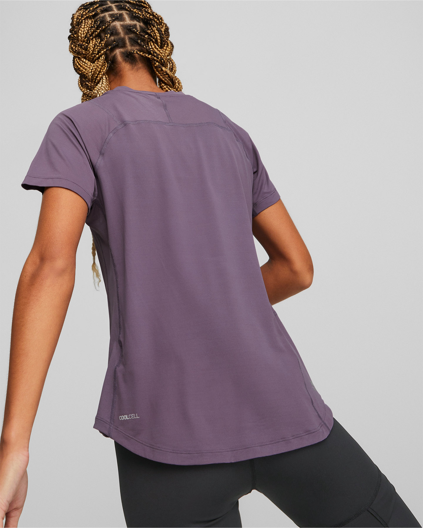 T-shirt running PUMA SEASONS COOLCELL W - Viola - 3 | Cisalfa Sport