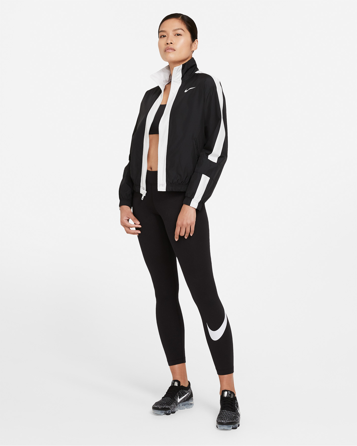 Leggings NIKE JSTRETCH SWOOSH W - Nero - 3 | Cisalfa Sport
