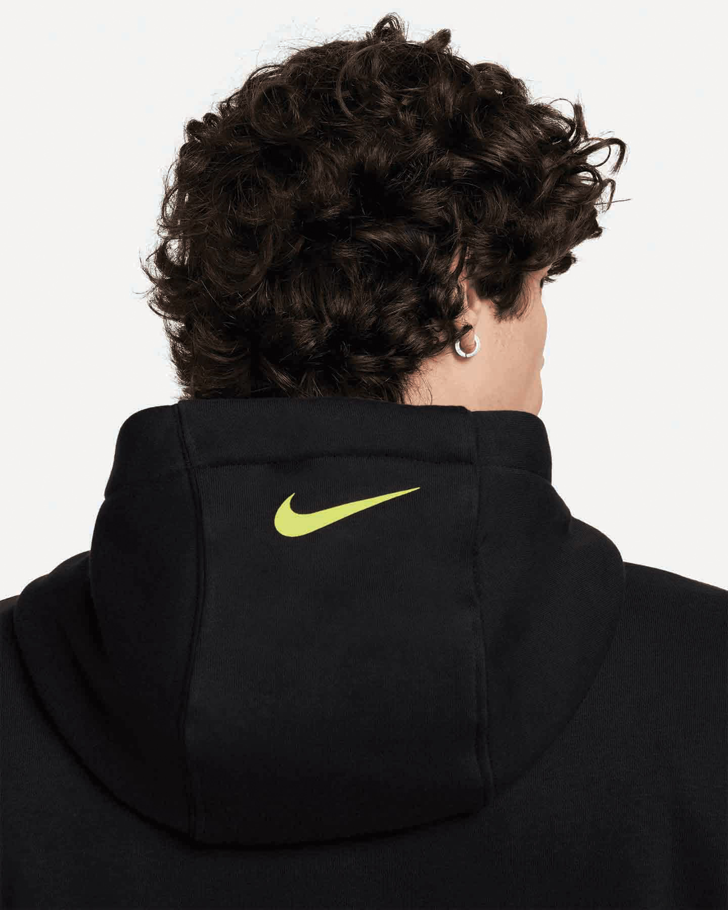 Felpa NIKE SWOOSH BIG LOGO HOODIE M - Nero - 5 | Cisalfa Sport