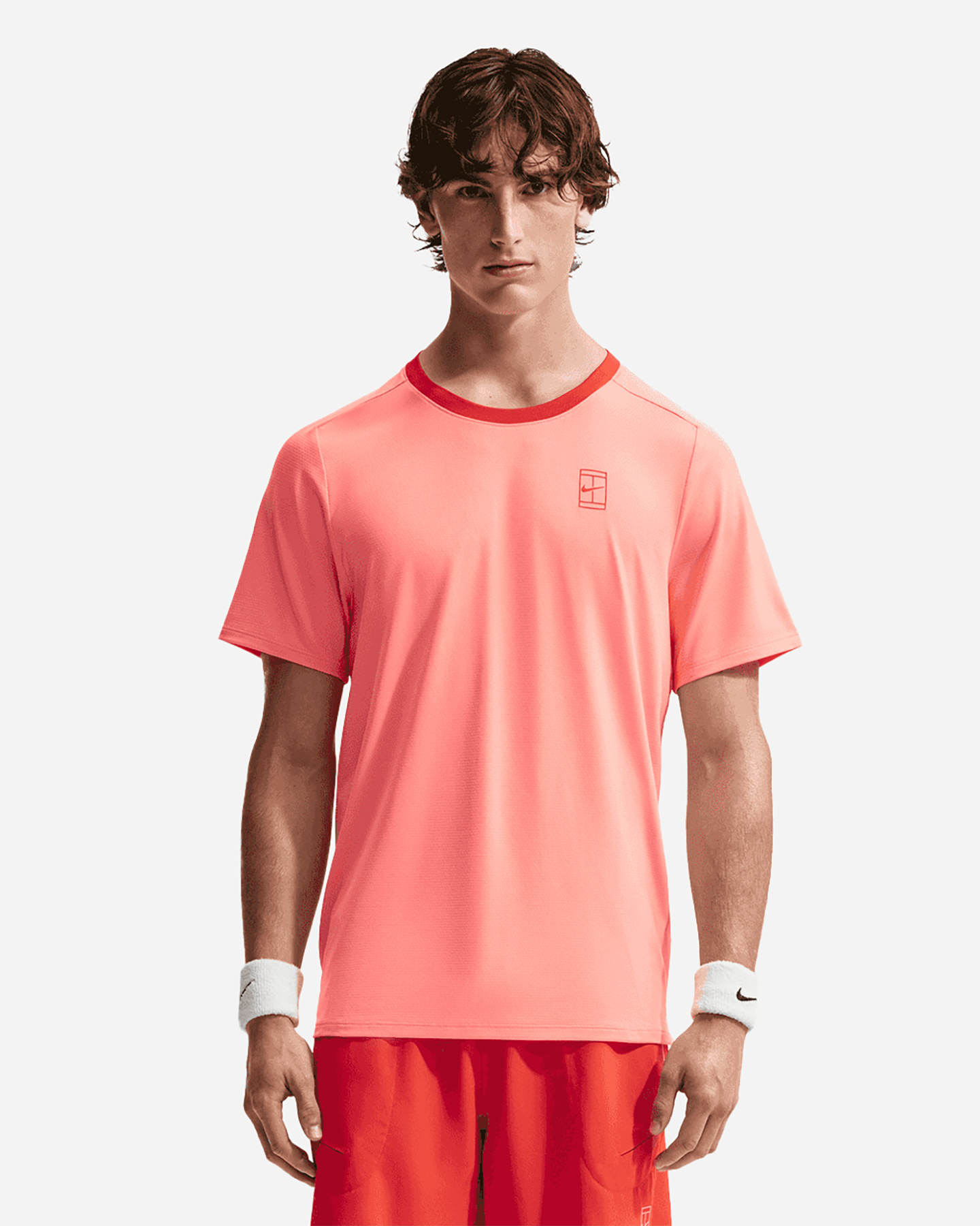 Carlos M - T-shirt Tennis - Uomo - Rosso
