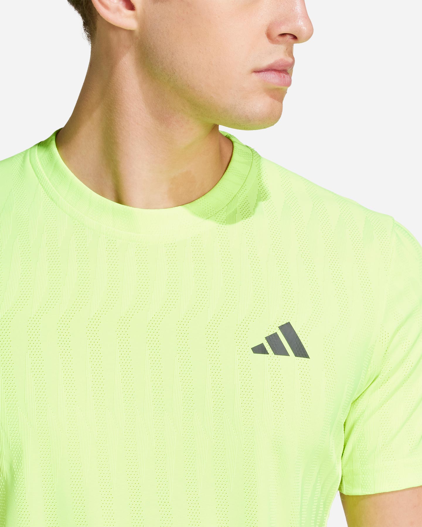 T-shirt tennis ADIDAS 24 FREE LIFTFLUO M - Giallo - 4 | Cisalfa Sport