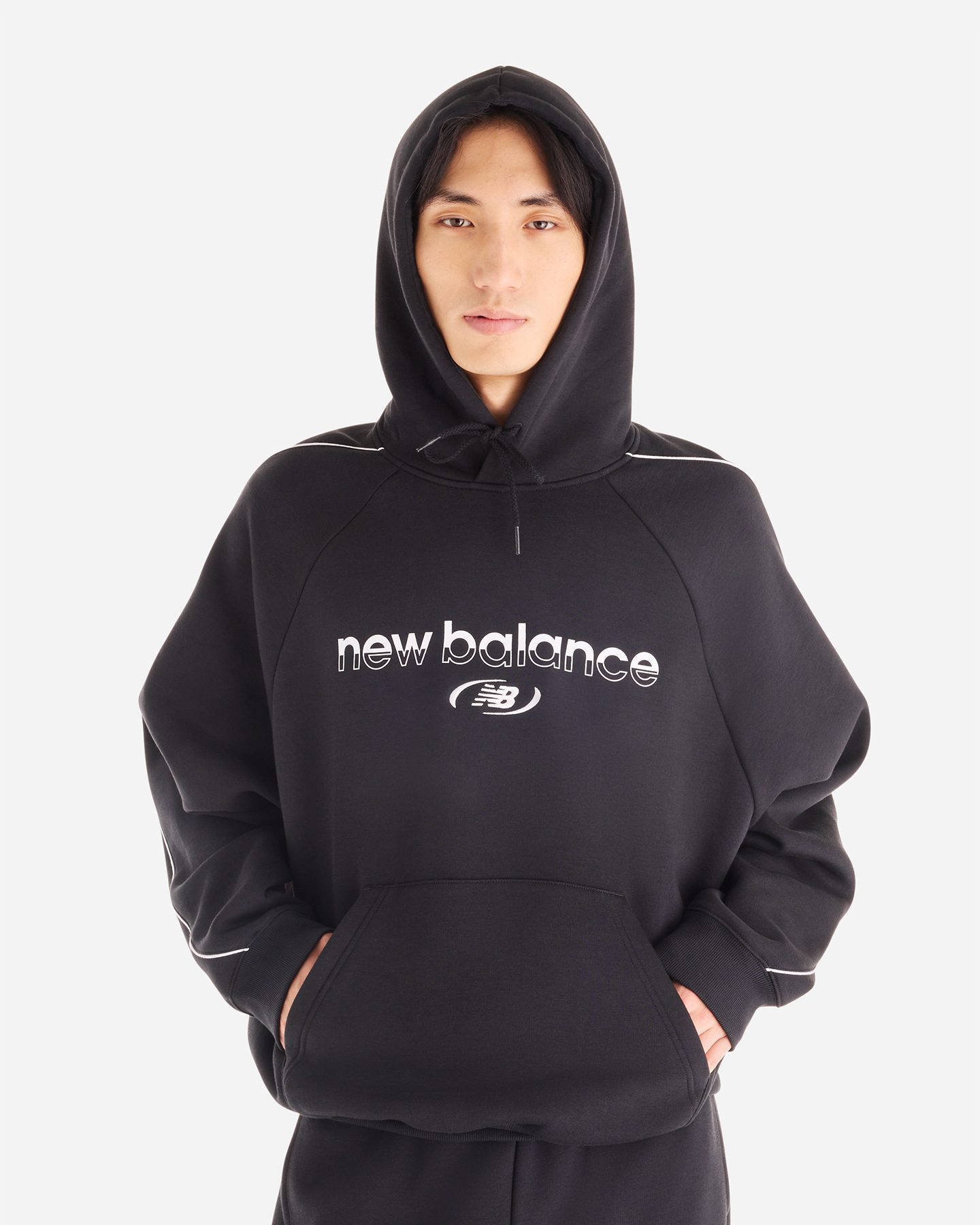Felpa NEW BALANCE TRACKSIDE M - Nero - 2 | Cisalfa Sport