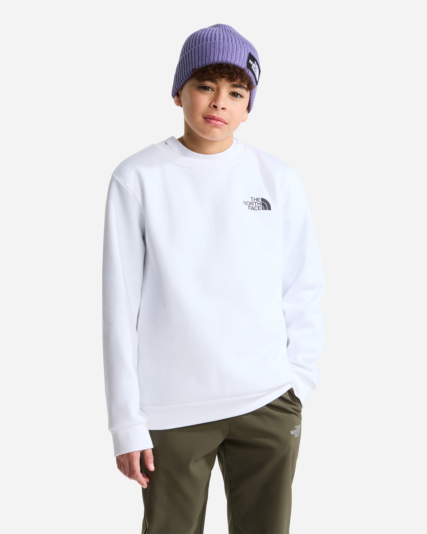 Felpa THE NORTH FACE EVOLUTION BOX JR - Bianco - 3 | Cisalfa Sport