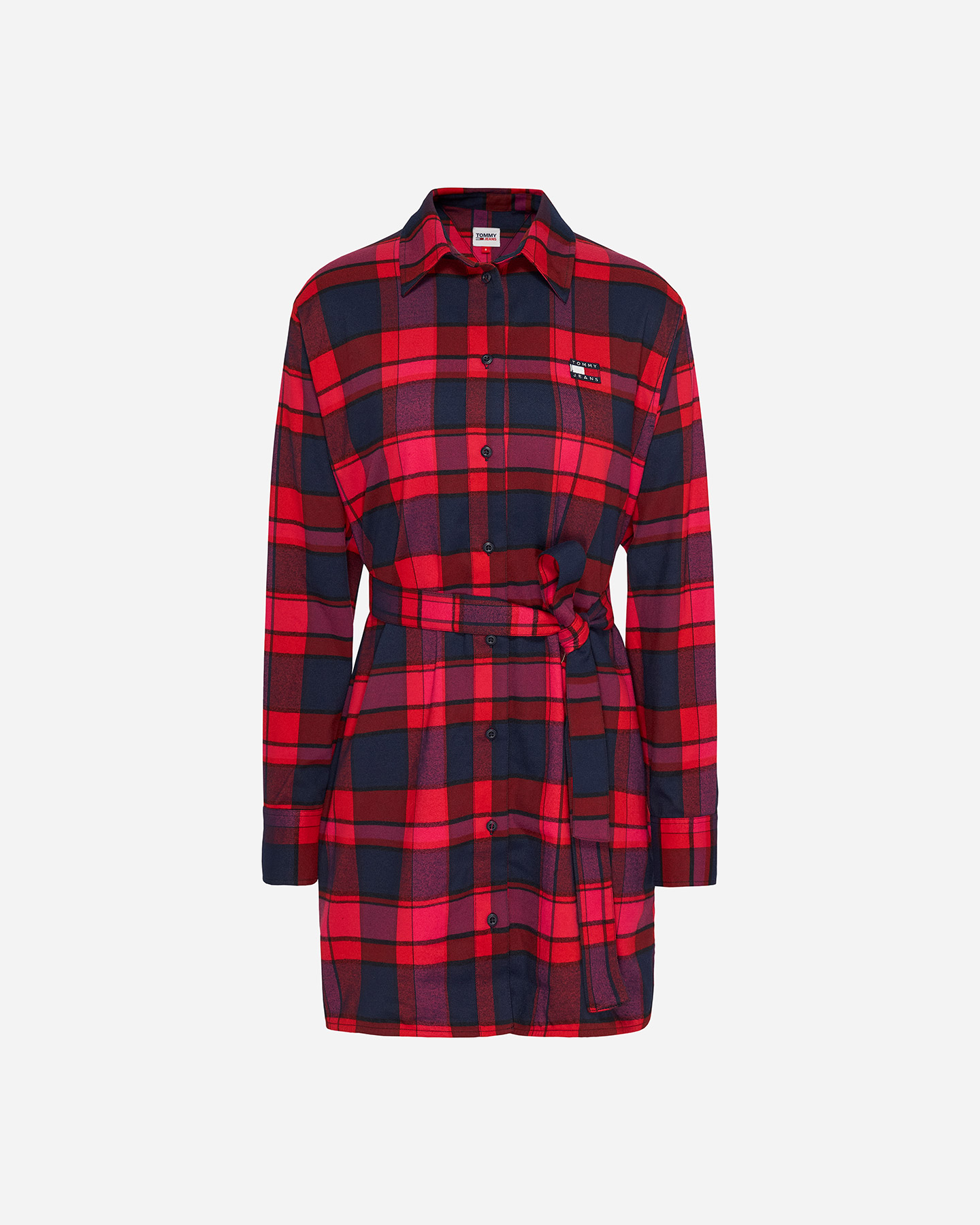 Abito TOMMY HILFIGER CHECK W - Rosso - 0 | Cisalfa Sport