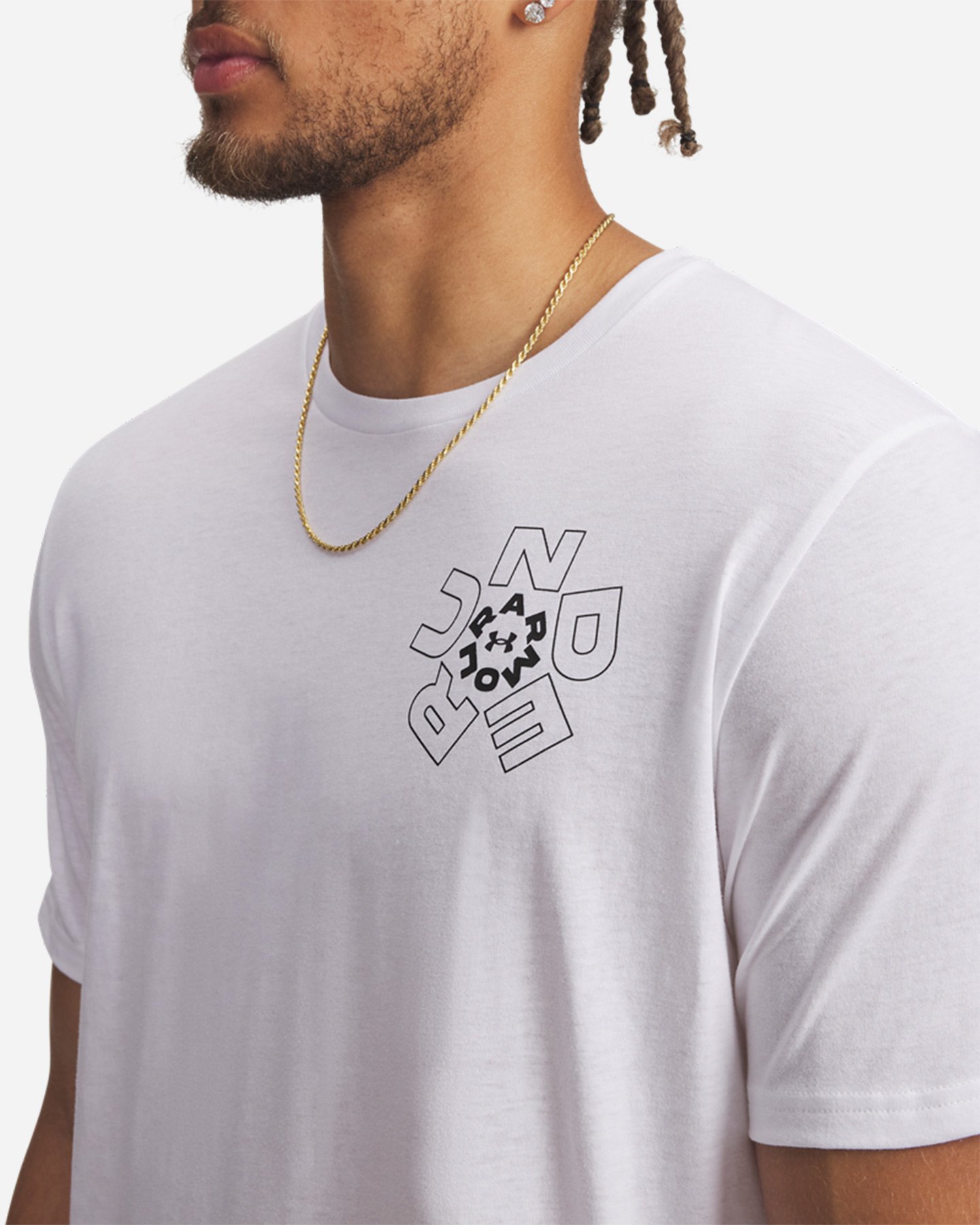 T-shirt UNDER ARMOUR RADIAL SMALL LOGO M - Bianco - 2 | Cisalfa Sport