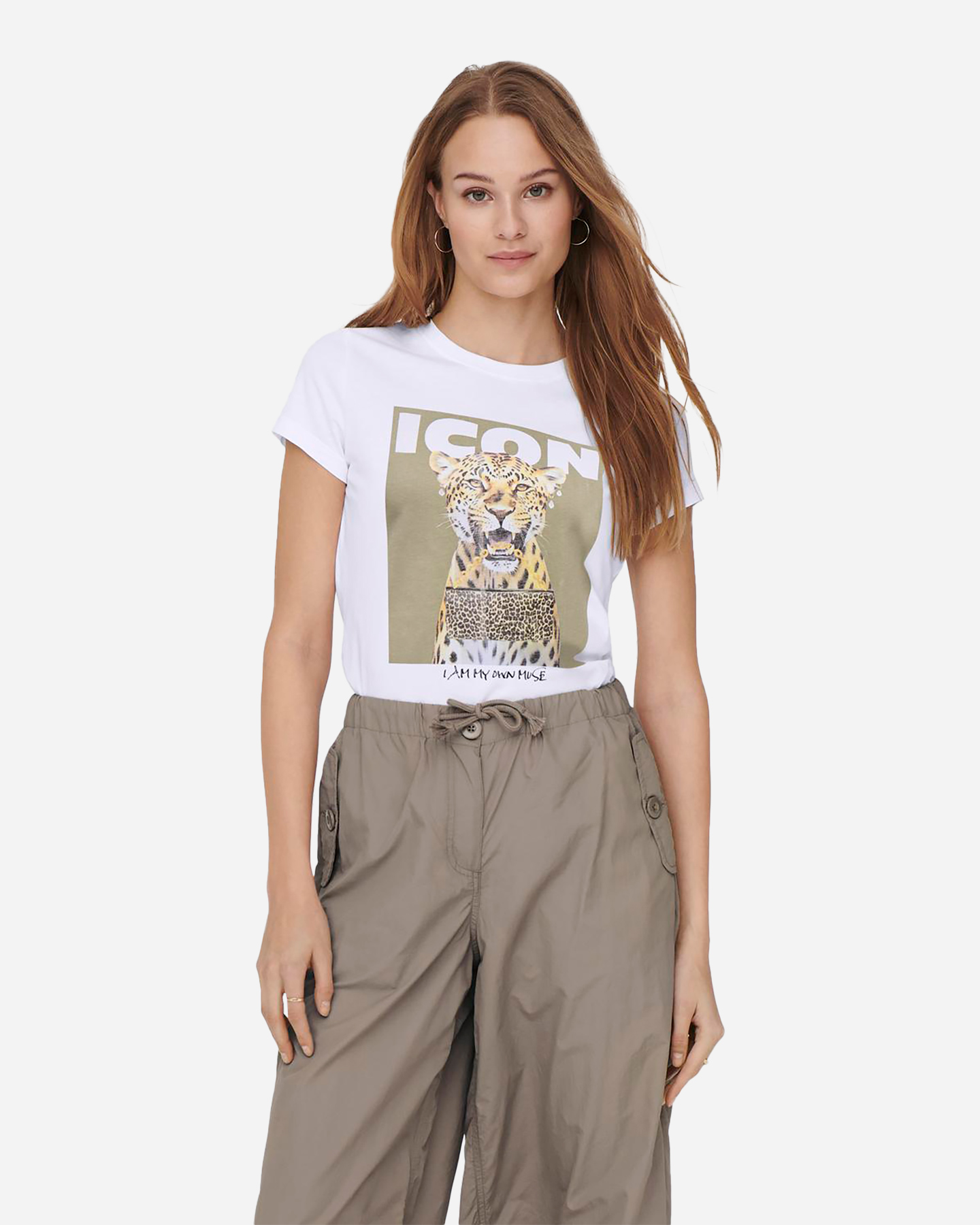 T-shirt ONLY VIBE ANIMAL ICON W - Bianco - 2 | Cisalfa Sport