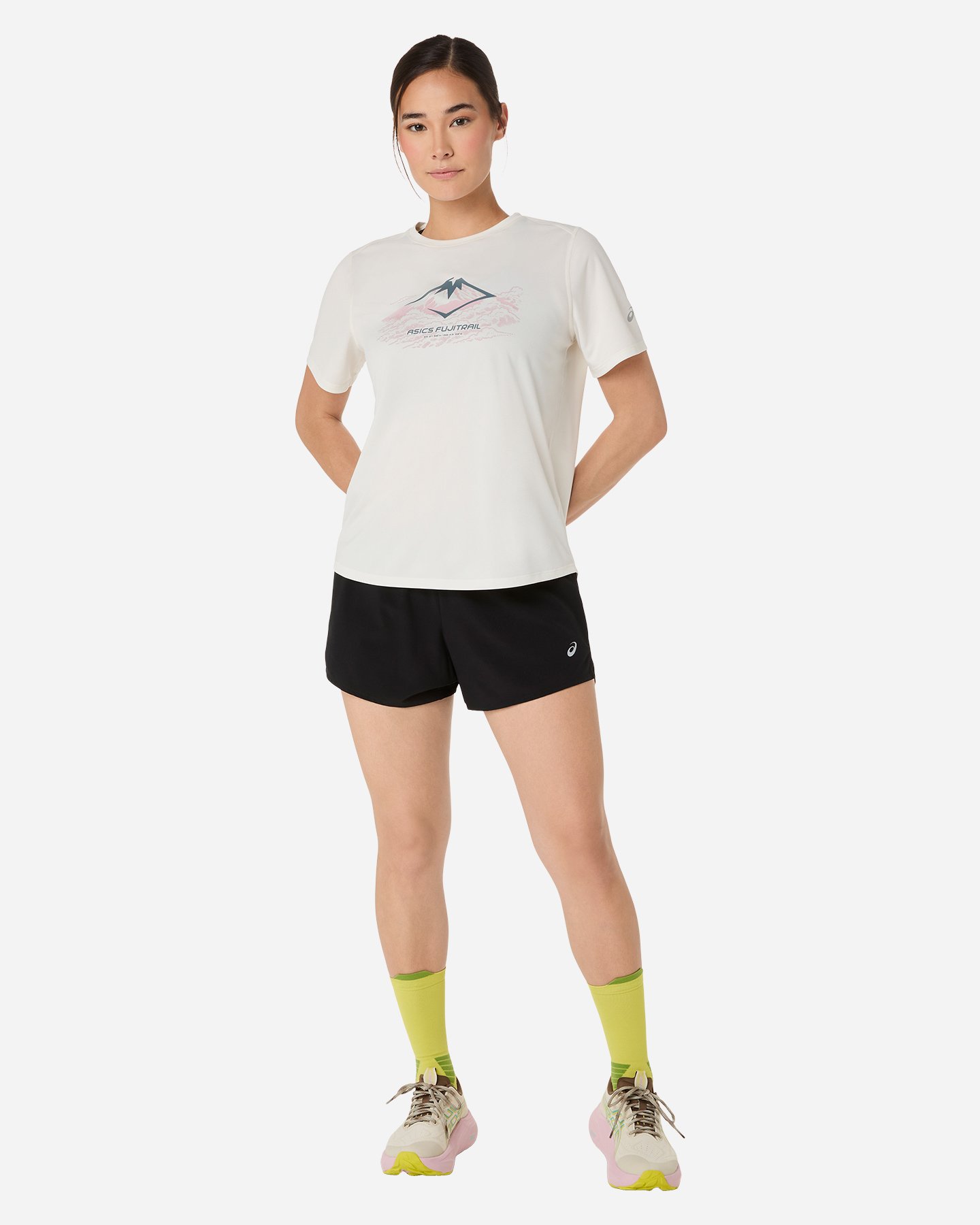 T-shirt running ASICS FUJITRAIL W - Beige - 3 | Cisalfa Sport