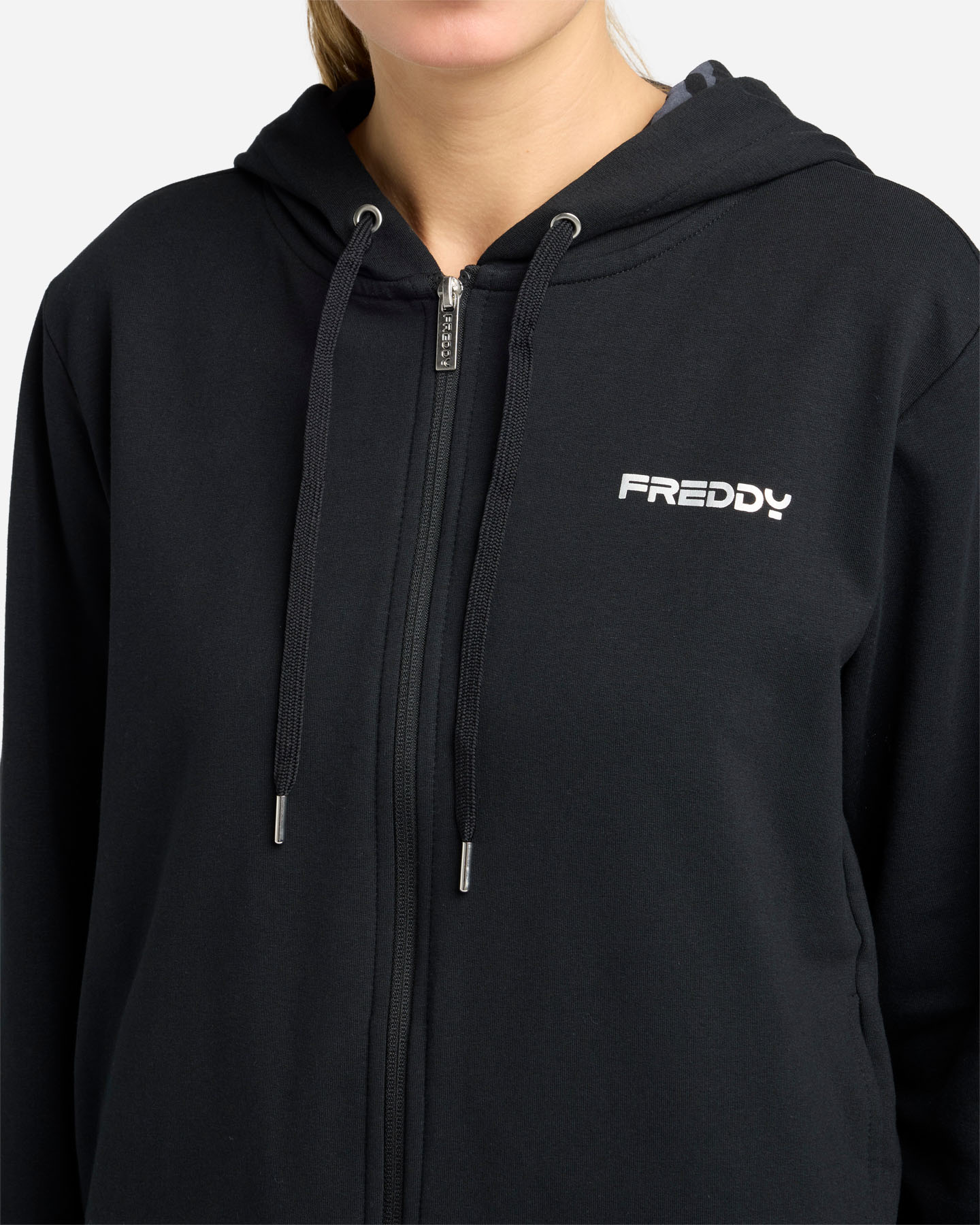 Felpa FREDDY CROP SMALL LOGO W - Nero - 5 | Cisalfa Sport