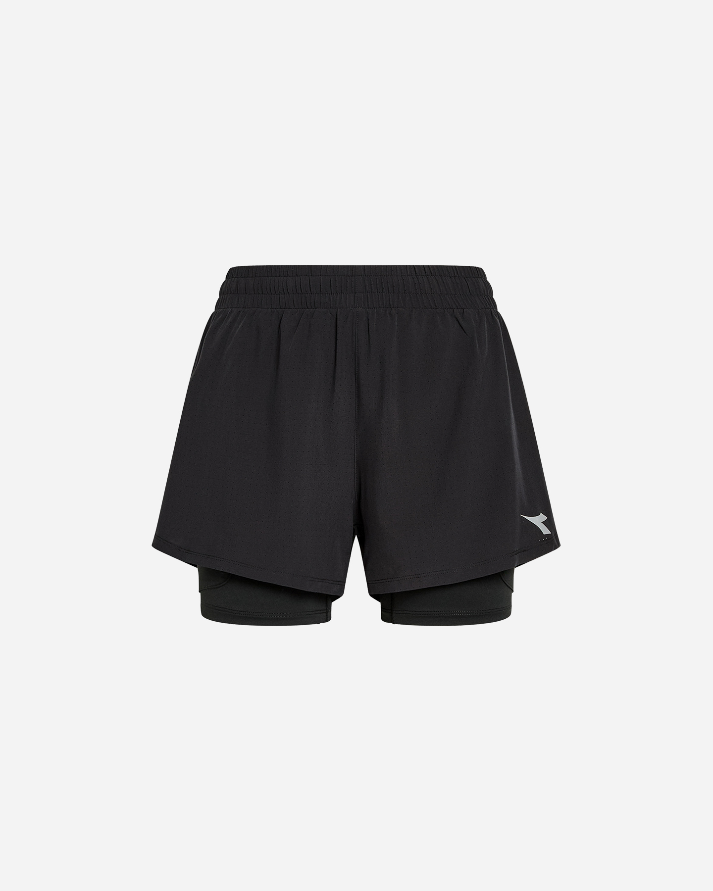 Short running DIADORA RUN CREW 2IN1 W - Nero - 0 | Cisalfa Sport