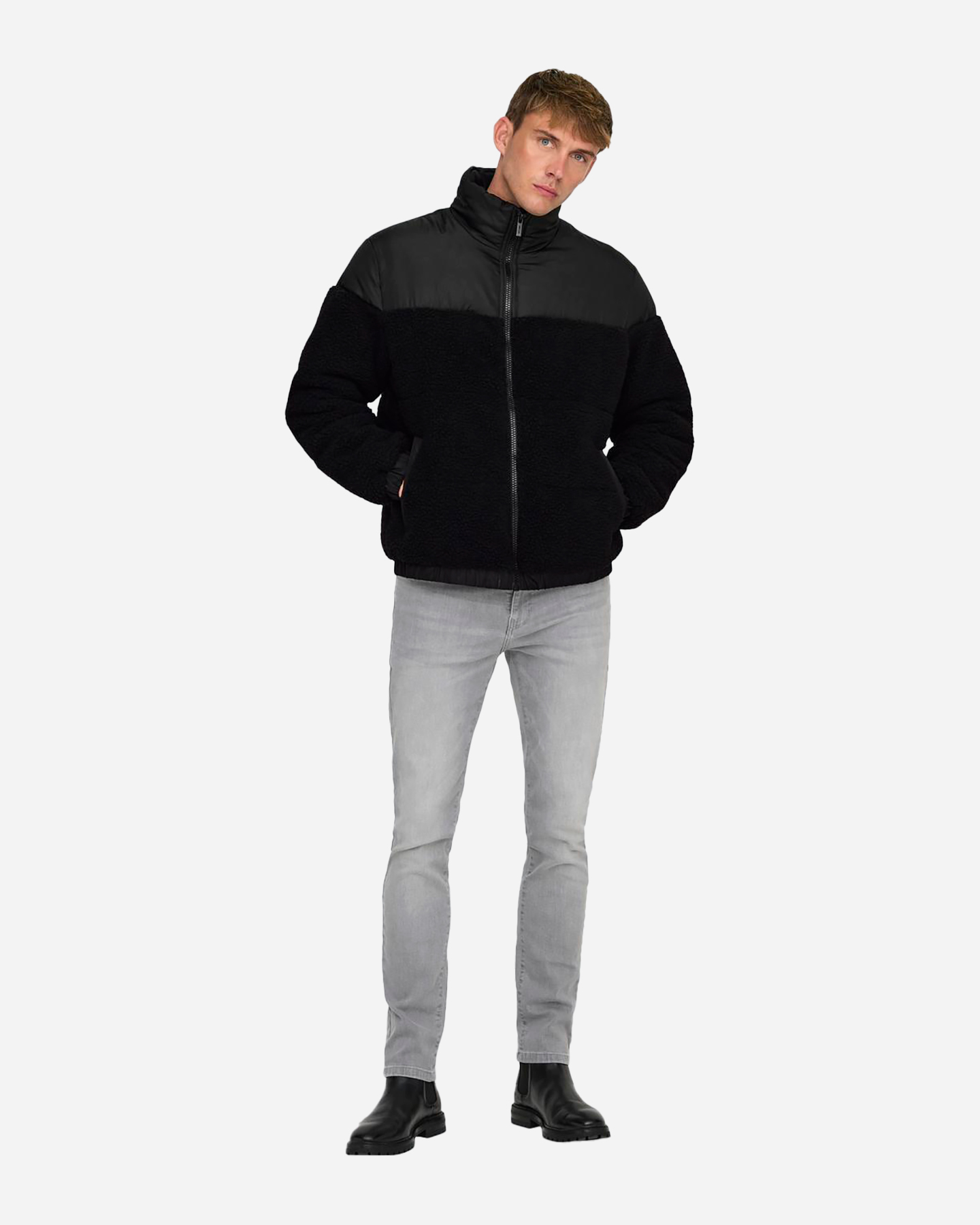 Giubbotto ONLY & SONS ELI MIX PUFFER M  - Nero - 3 | Cisalfa Sport