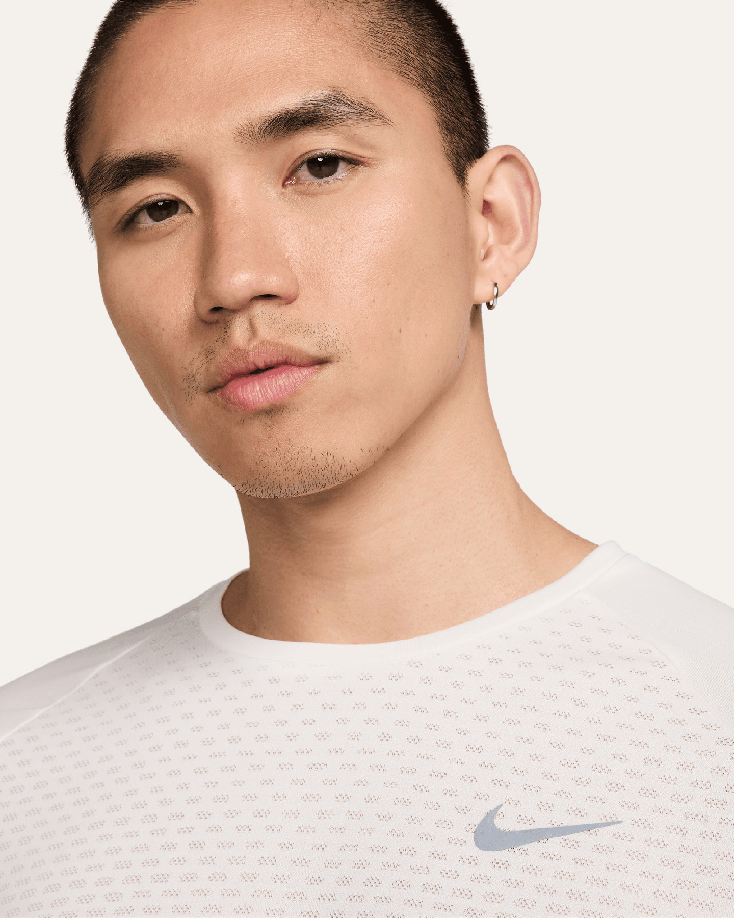 T-shirt running NIKE STRIDE M - Giallo - 2 | Cisalfa Sport