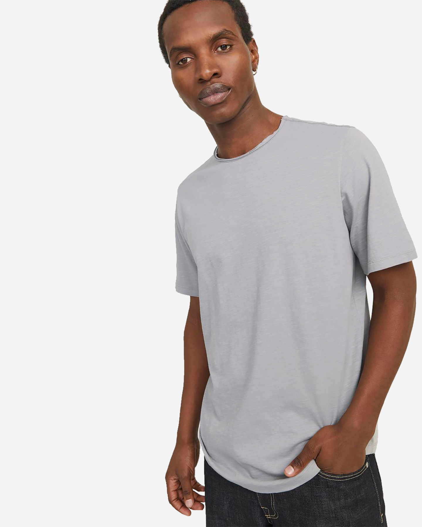 T-shirt JACK & JONES BASHER M - Grigio - 4 | Cisalfa Sport