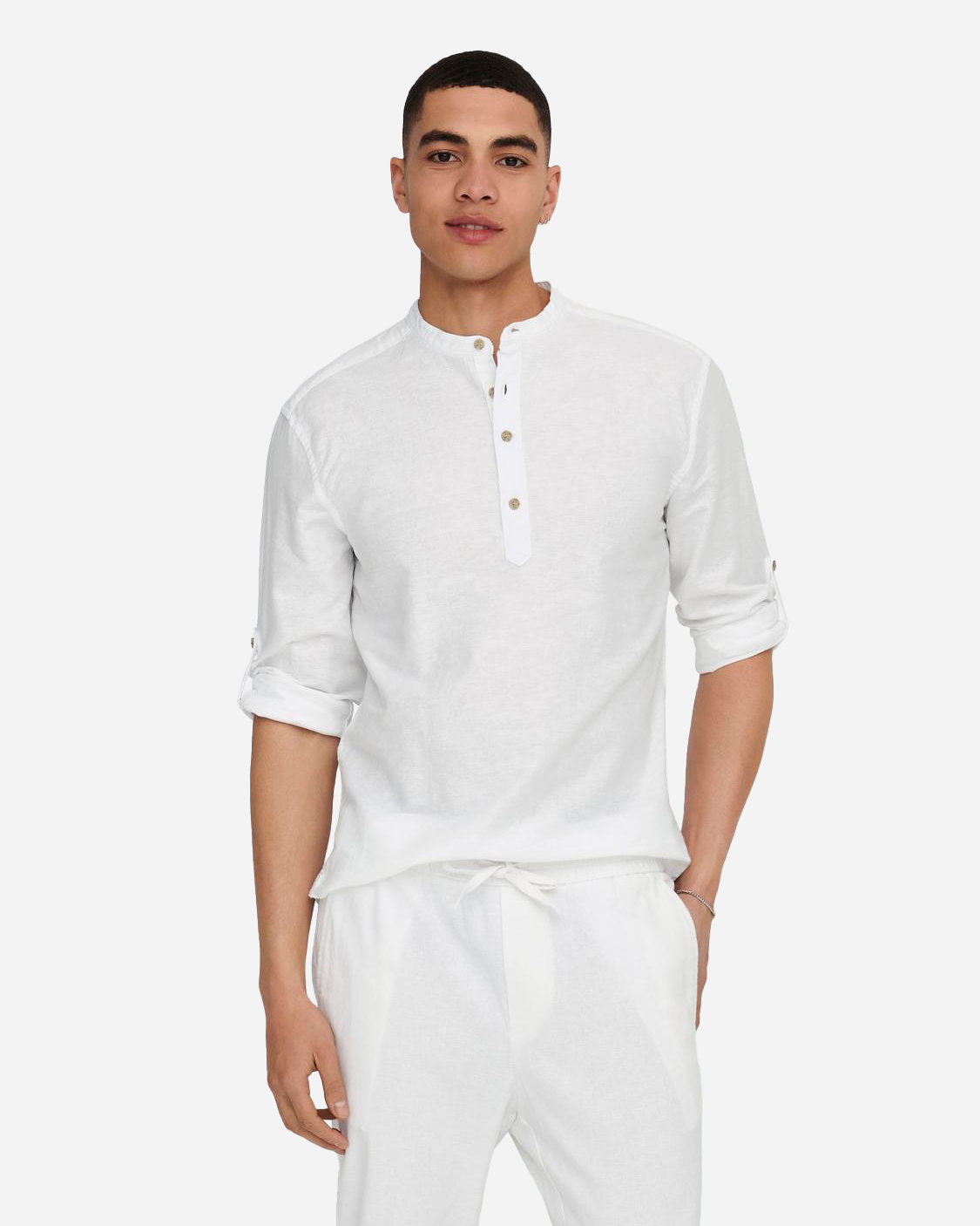 Camicia ONLY & SONS CAIDEN M - Bianco - 2 | Cisalfa Sport