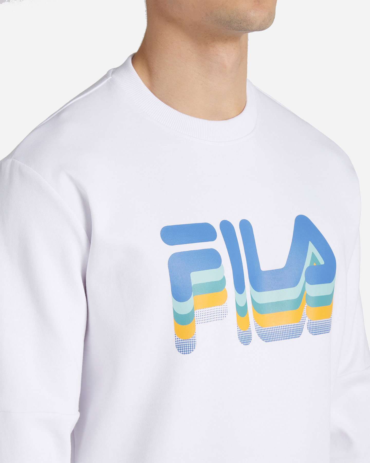 Felpa FILA GRAPHICS LOGO LINEA M - Bianco - 4 | Cisalfa Sport