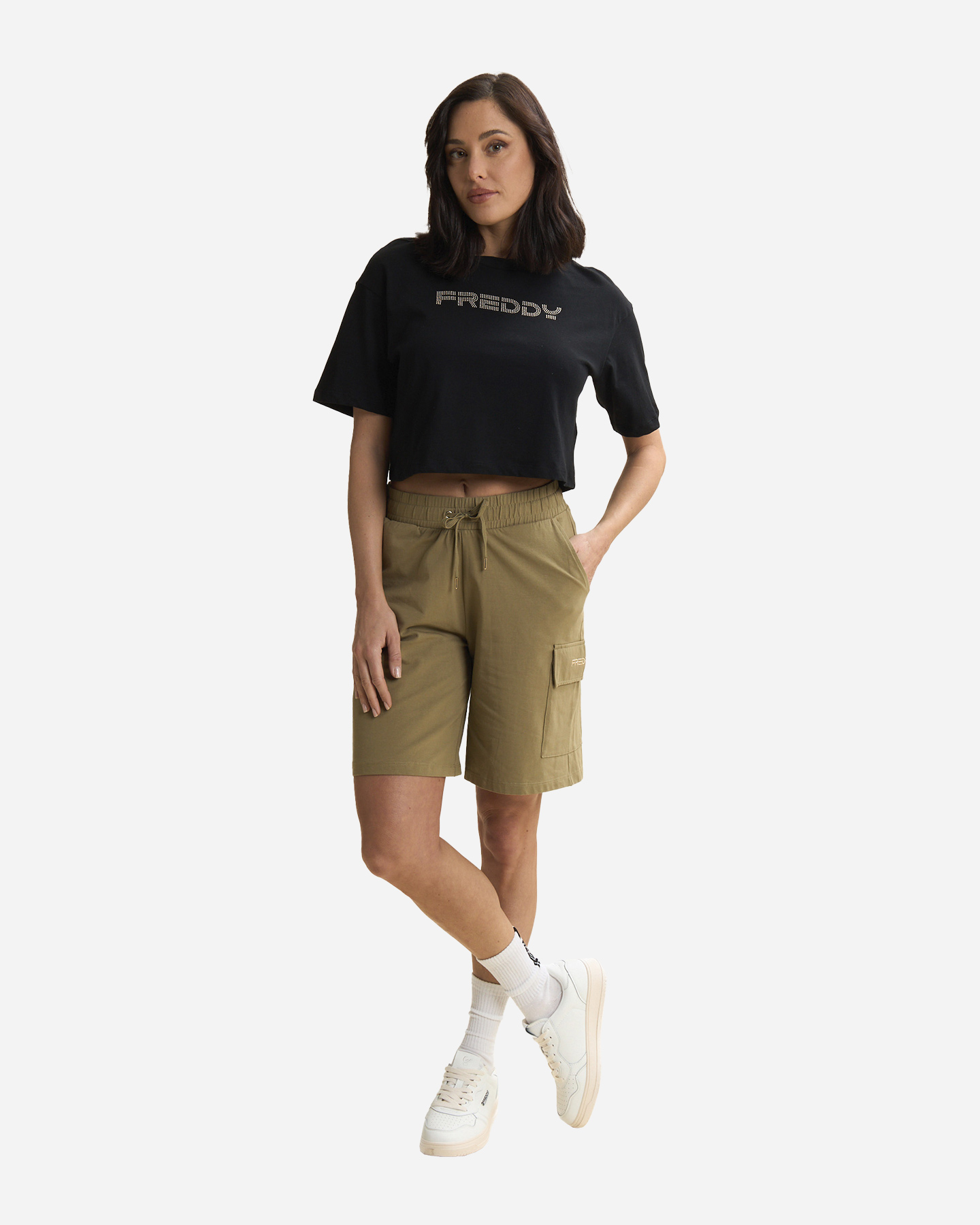 T-shirt FREDDY CROP W - Nero - 4 | Cisalfa Sport