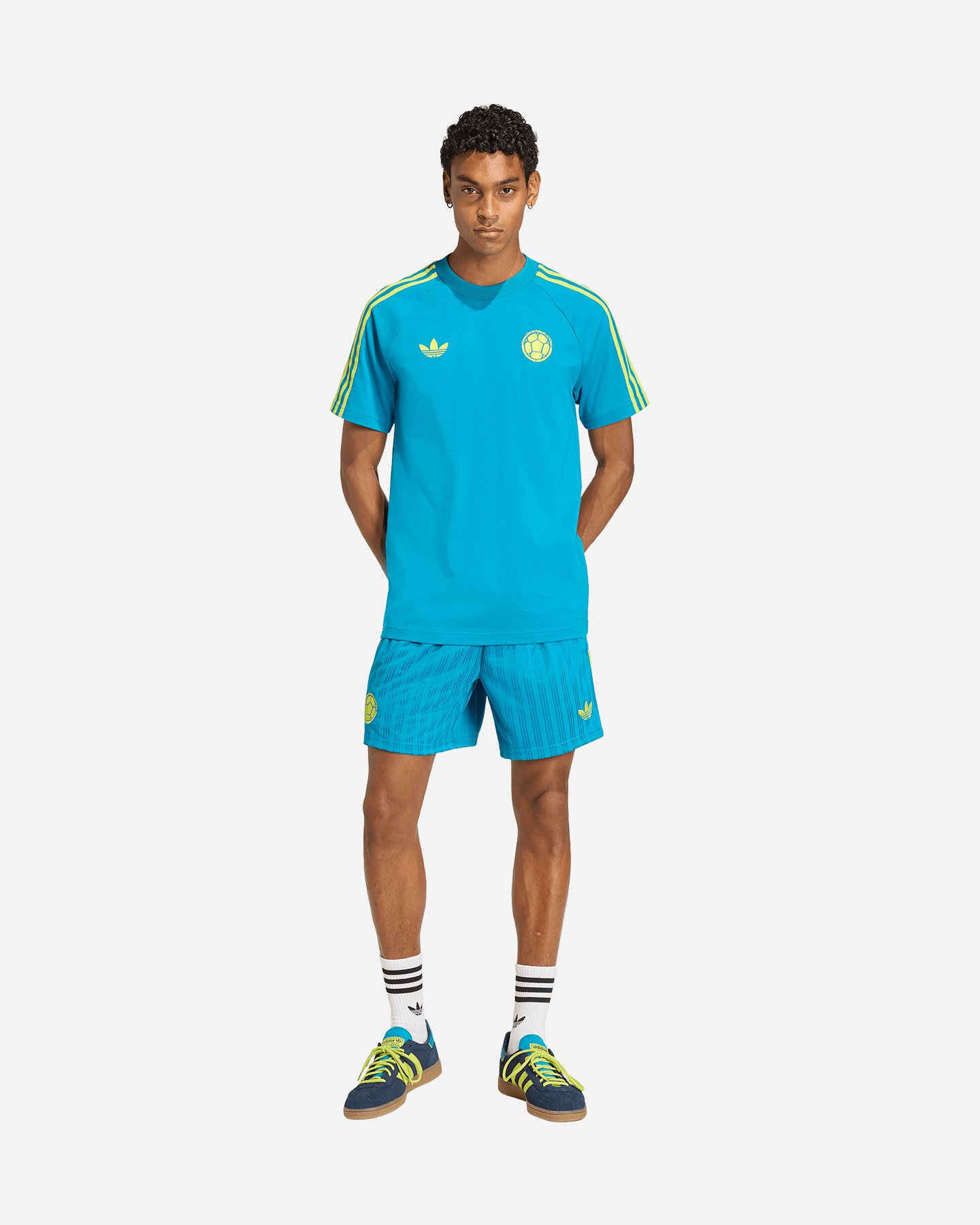 Pantaloncini ADIDAS COLOMBIA ORIGINALS M - Verde - 3 | Cisalfa Sport