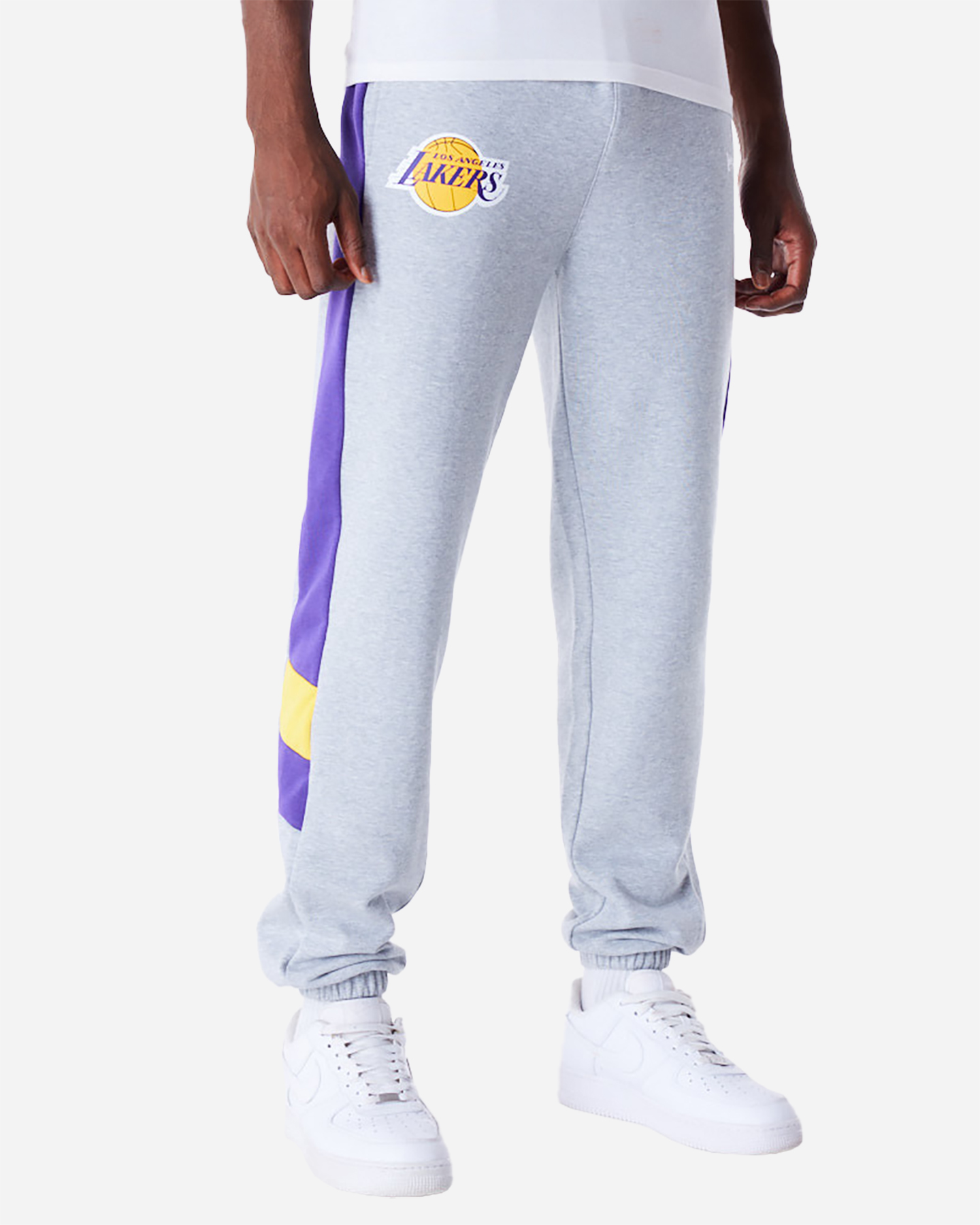 Abbigliamento basket NEW ERA PANEL LAKERS JOGGER M - Grigio - 0 | Cisalfa Sport