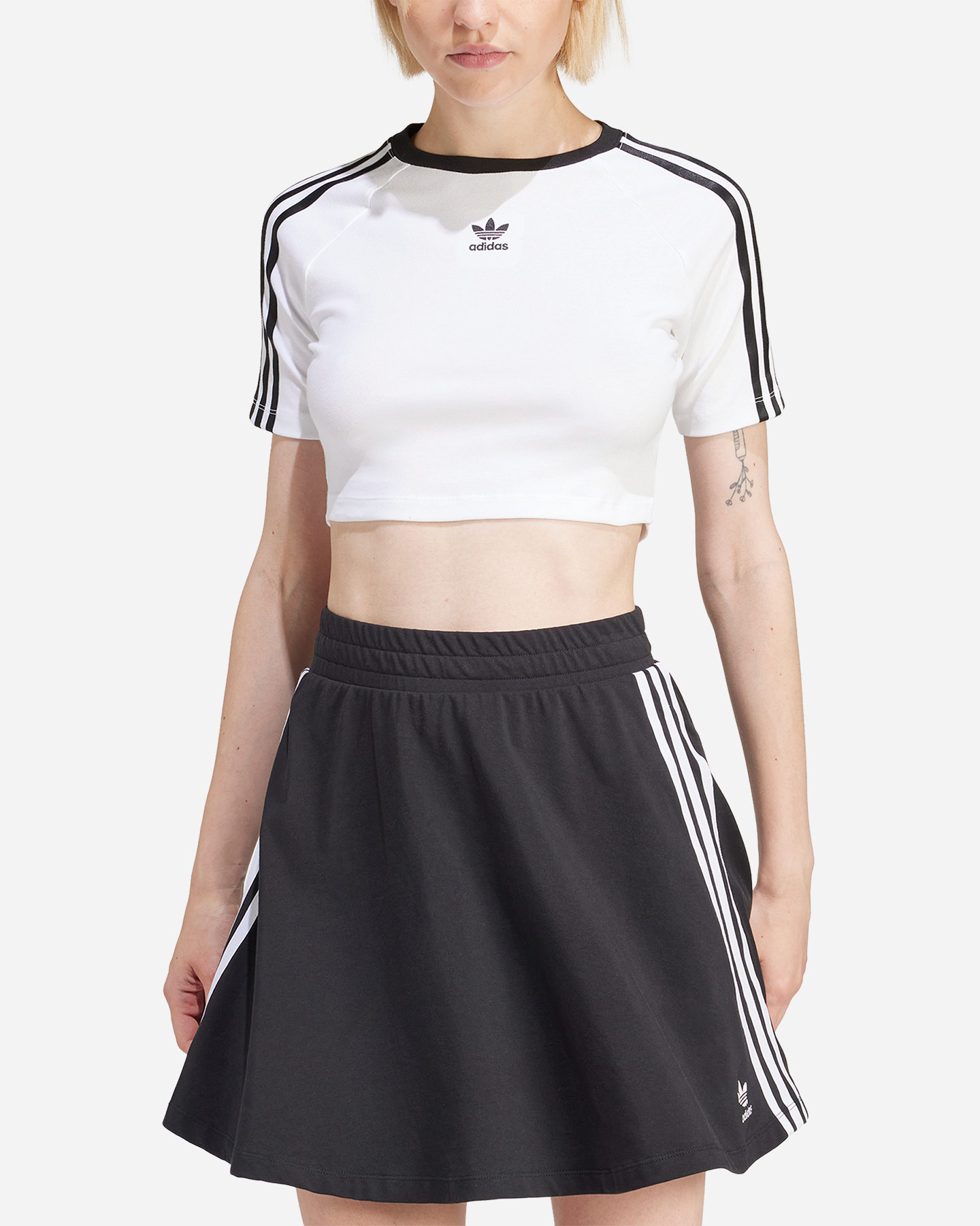 T-shirt ADIDAS ORIGINAL 3STRIPES W - Bianco - 3 | Cisalfa Sport