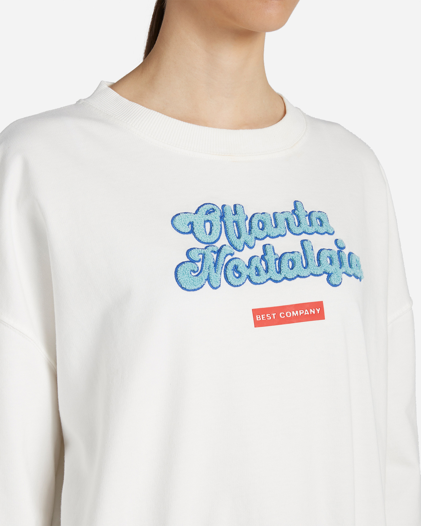 Felpa BEST COMPANY PRINT OTTANTA W - Bianco - 4 | Cisalfa Sport