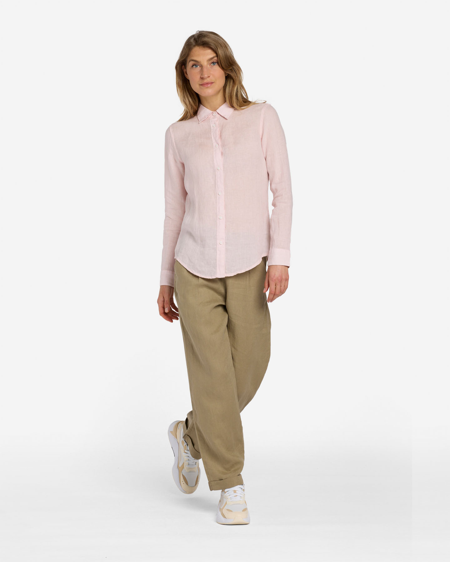 Camicia BEST COMPANY COLLEZIONE LINO W - Rosa - 2 | Cisalfa Sport