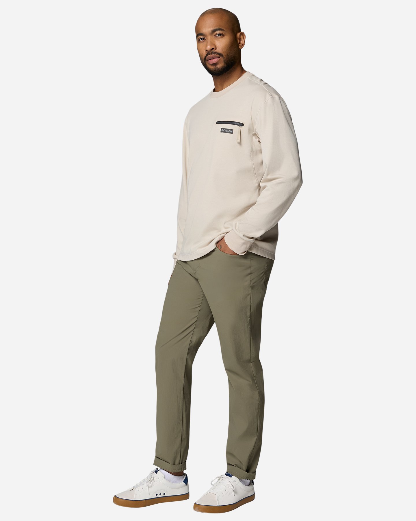 Pantalone outdoor COLUMBIA ROC LITE 5 M - Verde - 2 | Cisalfa Sport