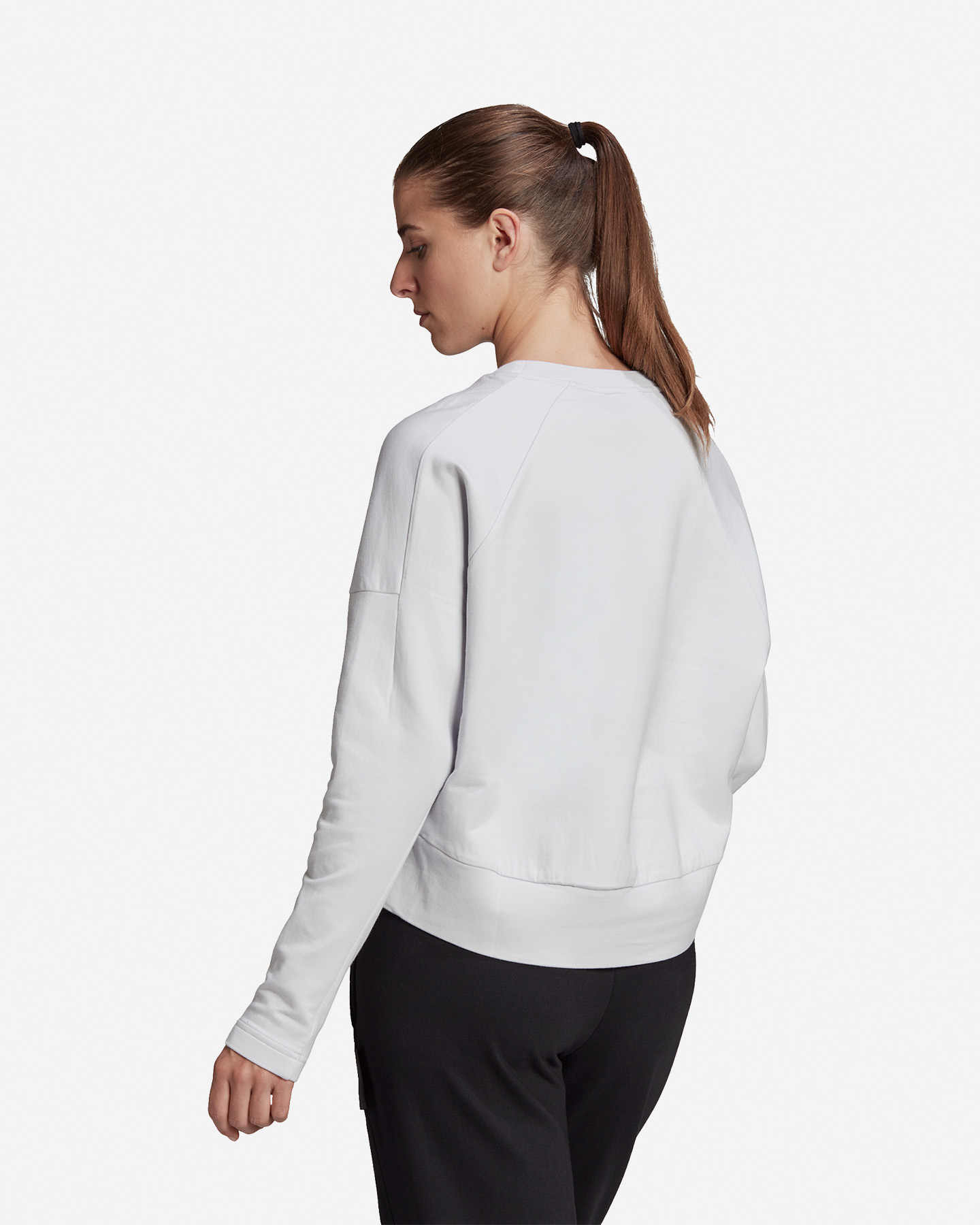 Felpa ADIDAS POLY CROP W - Bianco - 3 | Cisalfa Sport