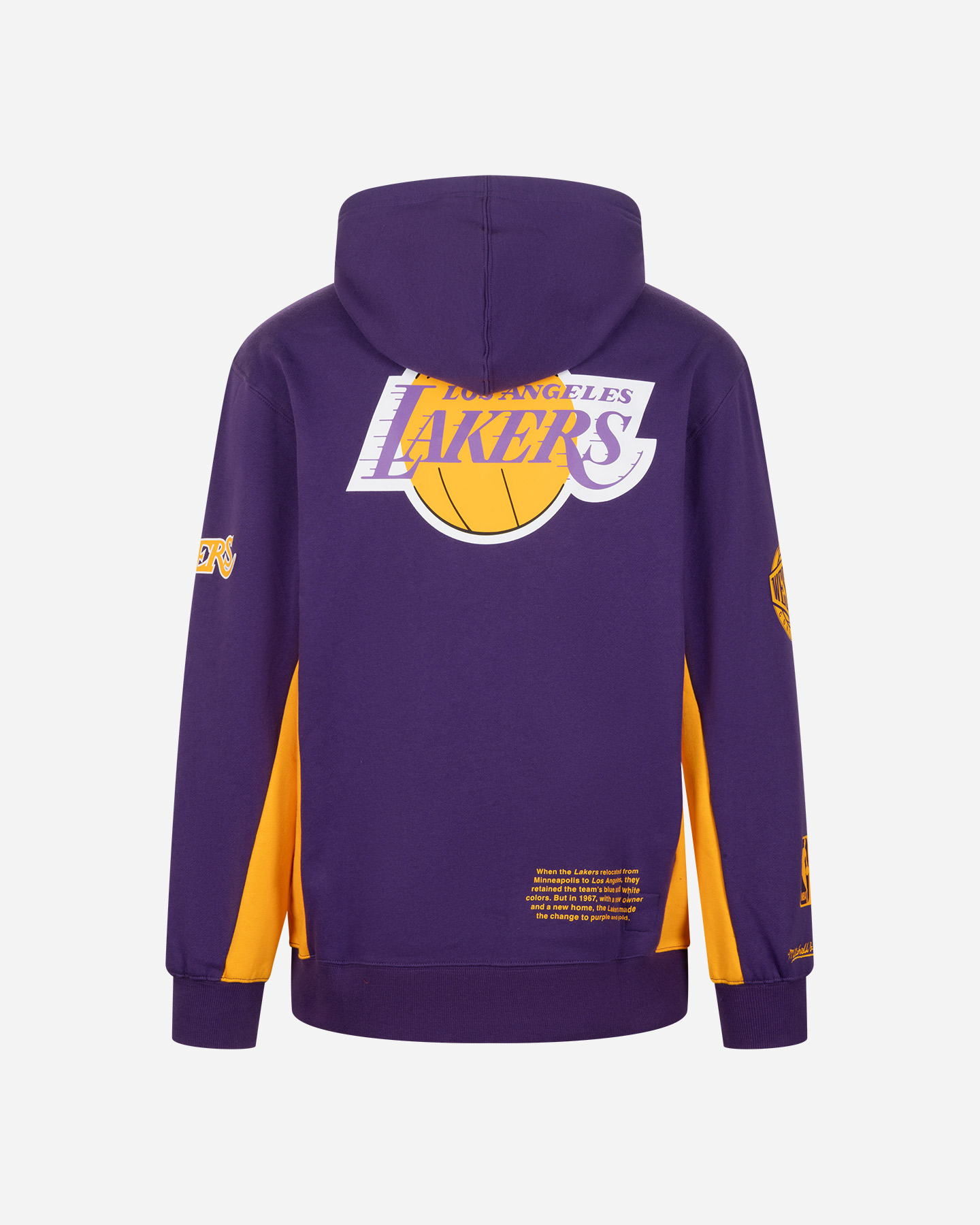 Abbigliamento basket MITCHELL&NESS TEAM ORIGINS FLEECE VINTAGE LOGO LAKERS M - Viola - 1 | Cisalfa Sport