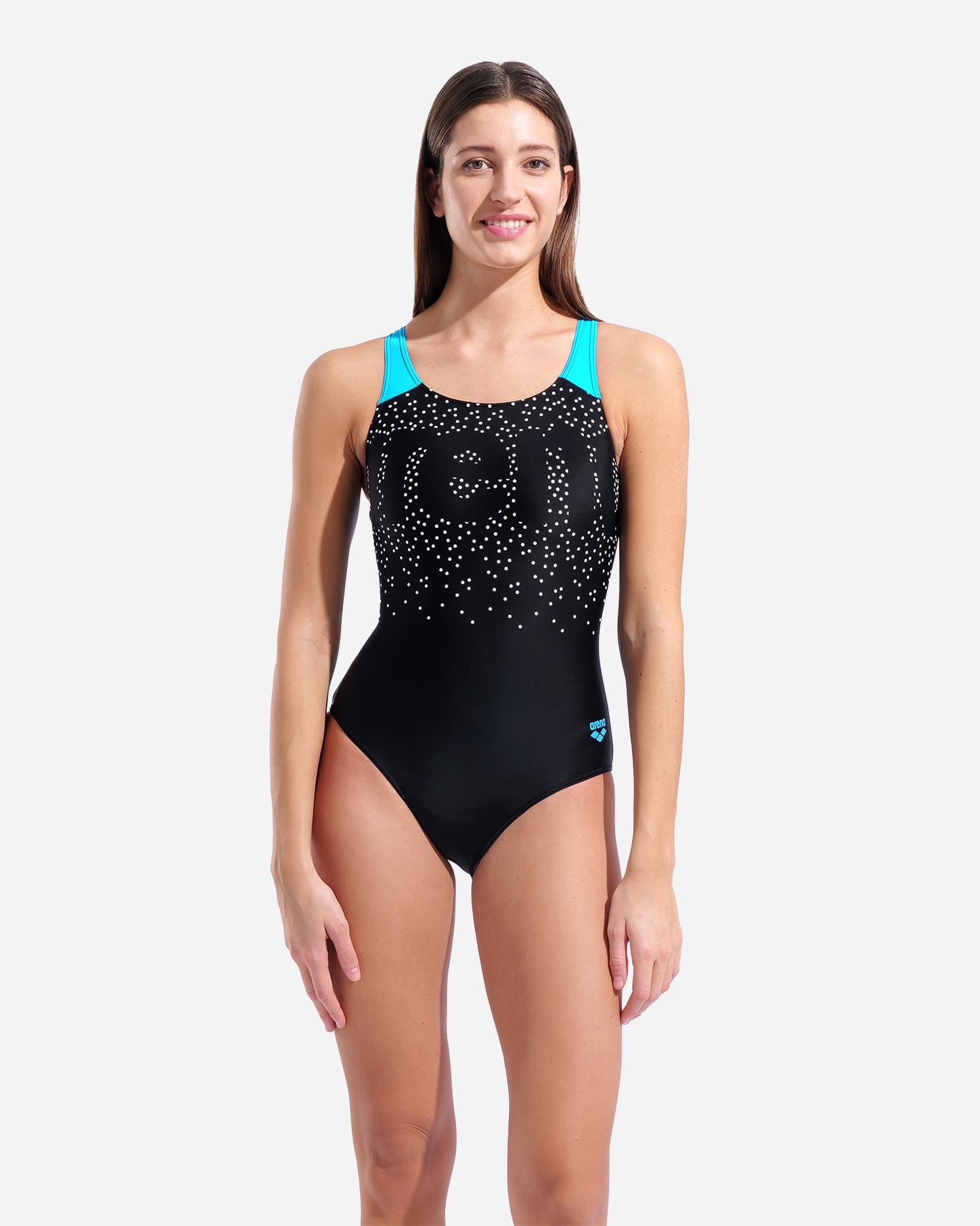 Arena Painterly Swim Pro Back W - Costume Piscina - Donna - Nero