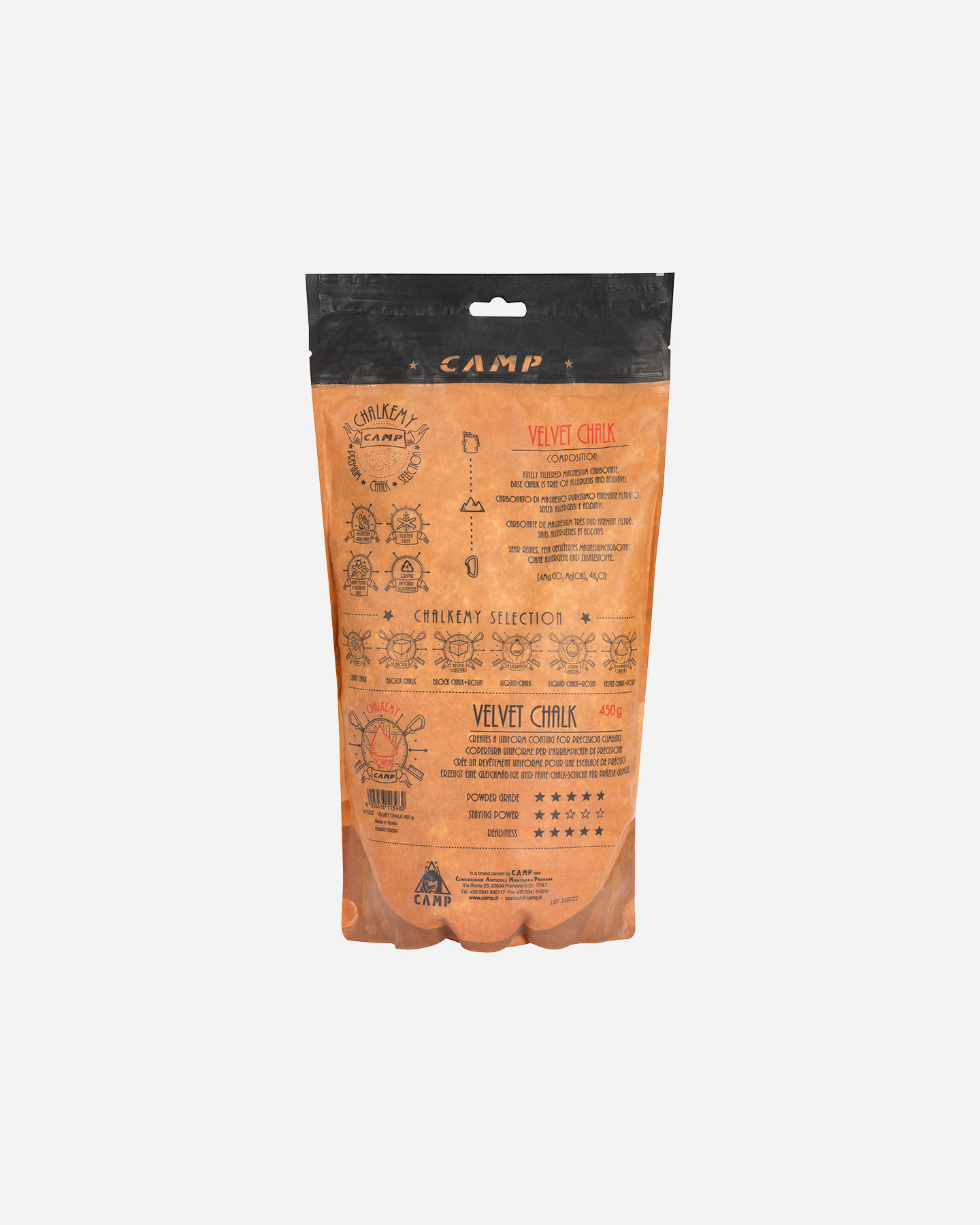 Accessorio arrampicata CAMP MAGNESITE VELVET CHALK 450G  - Bianco - 1 | Cisalfa Sport