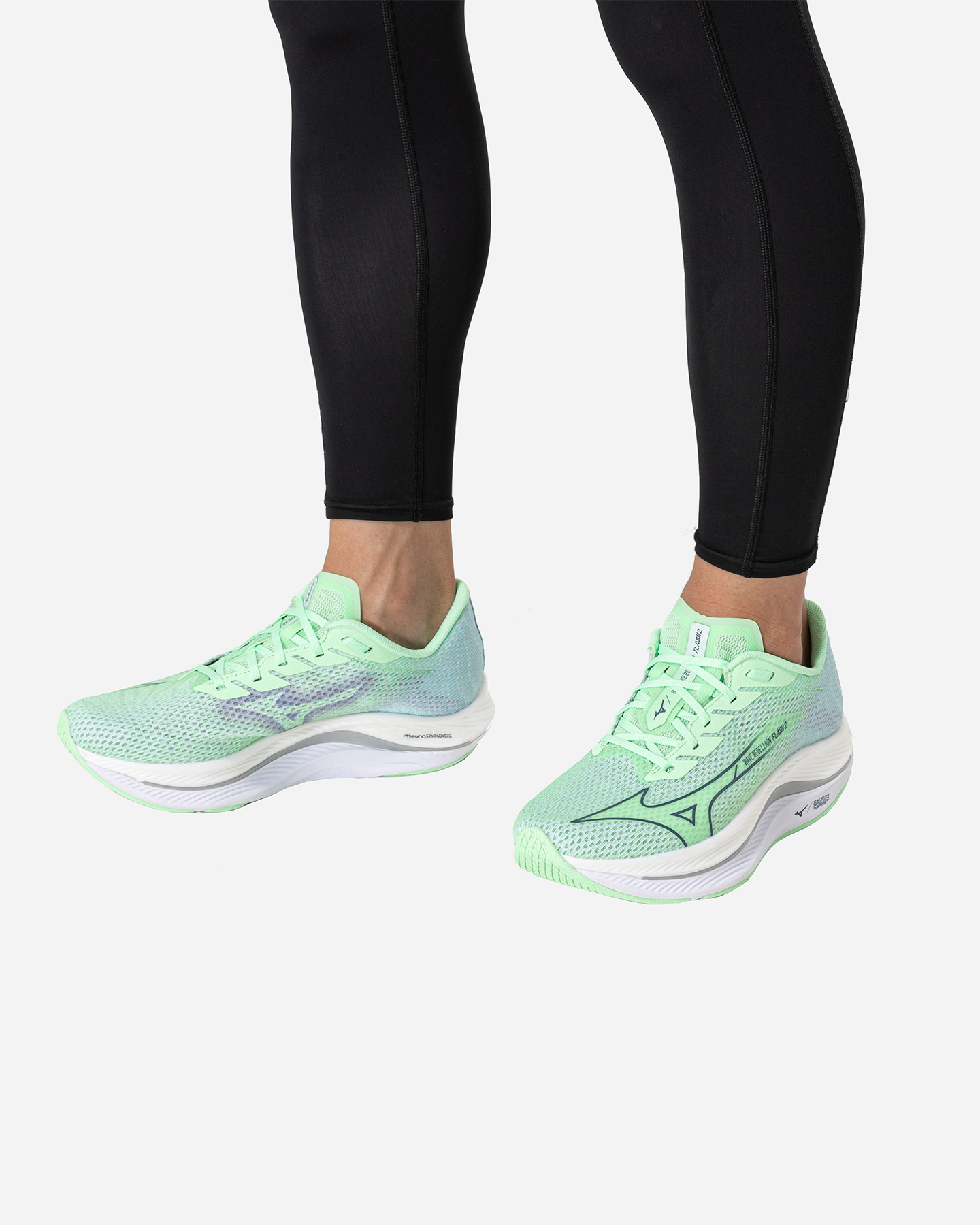 Scarpe running MIZUNO WAVE REBELLION FLASH 2 M - Verde - 5 | Cisalfa Sport