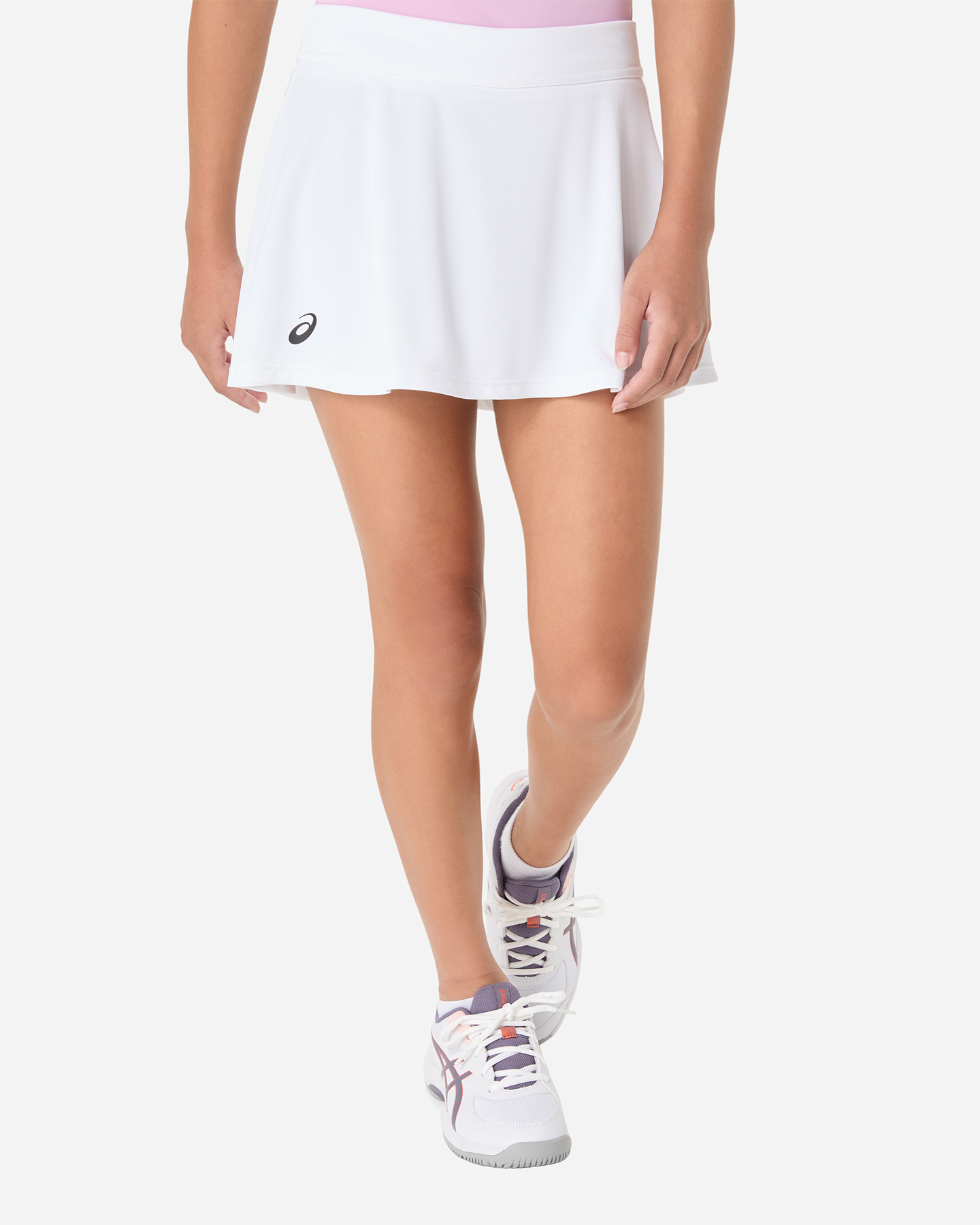 Asics Basic Jr - Pantalone Tennis - Bianco