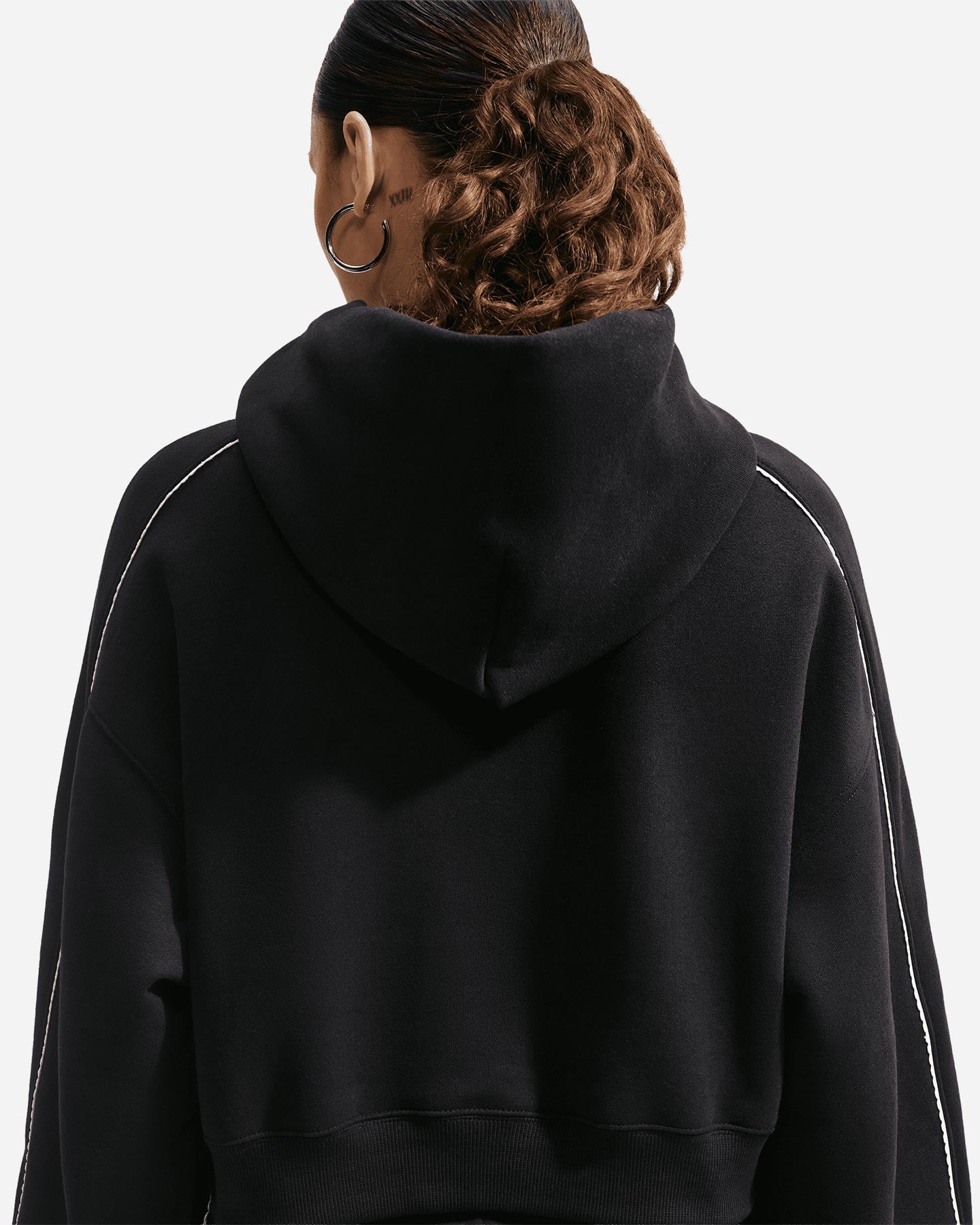 Felpa NIKE CROP SCLOP W - Nero - 4 | Cisalfa Sport