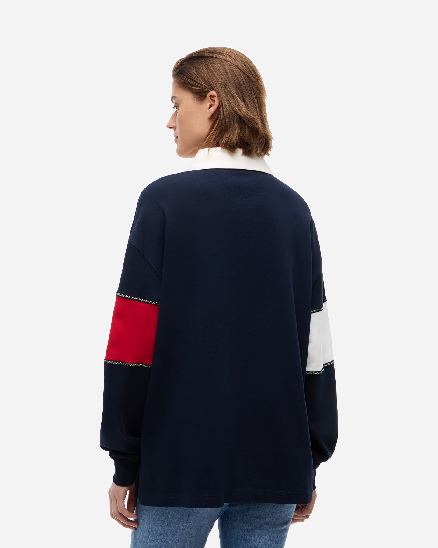 Polo TOMMY HILFIGER BIG FLAG RUGBY W - Blu - 3 | Cisalfa Sport