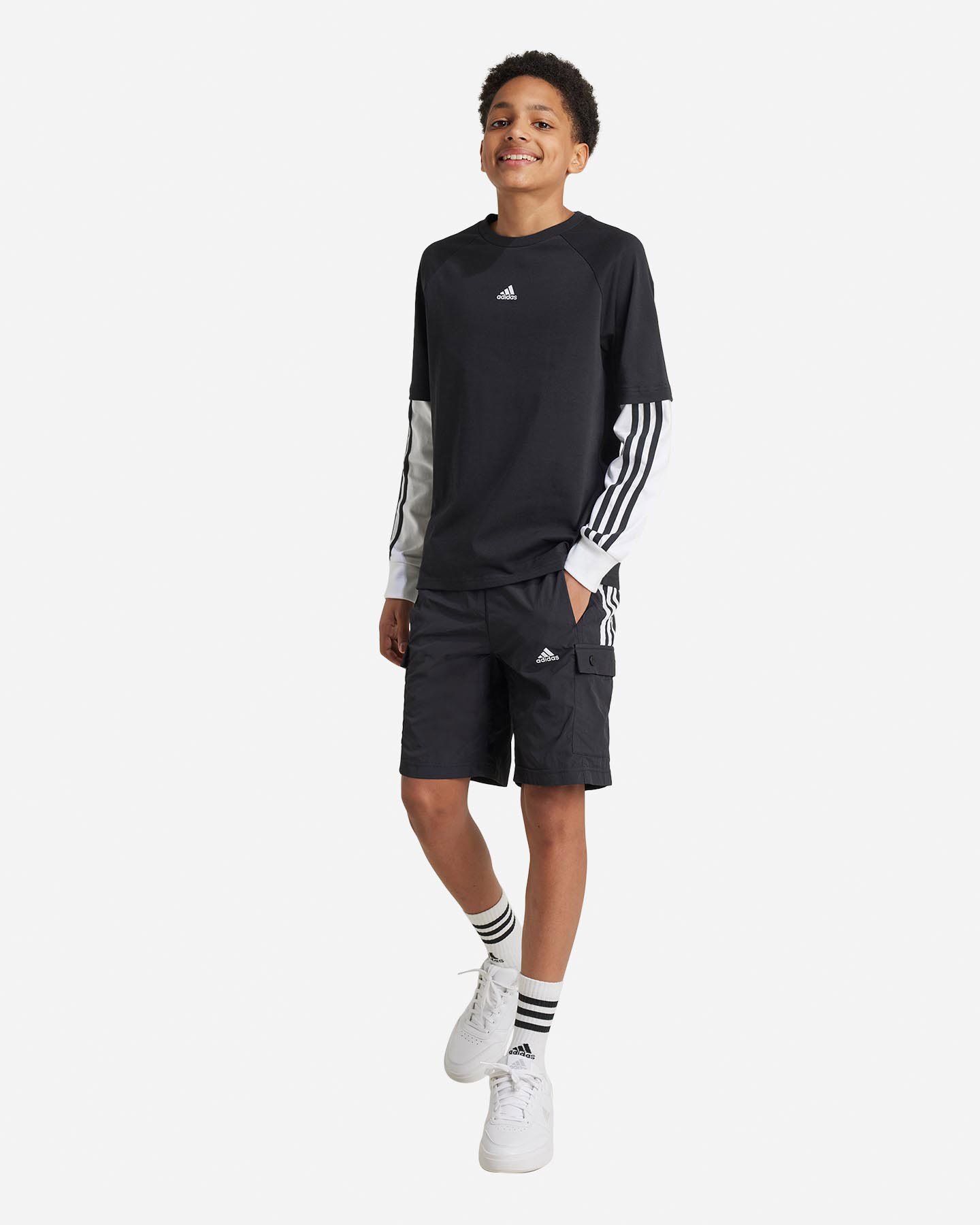 Pantaloncini ADIDAS CARGO STREET JAM JR - Nero - 1 | Cisalfa Sport