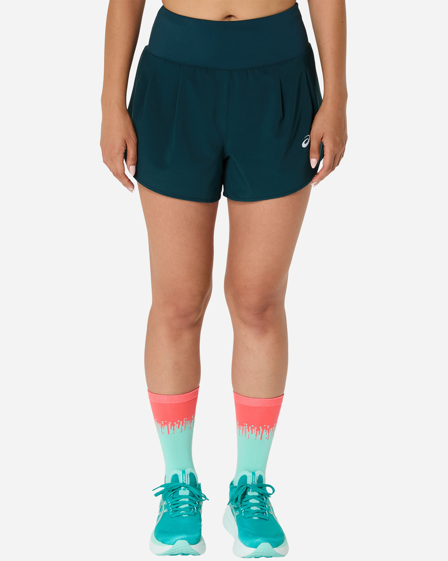 Short running ASICS ROAD 3,5IN W - Verde - 0 | Cisalfa Sport