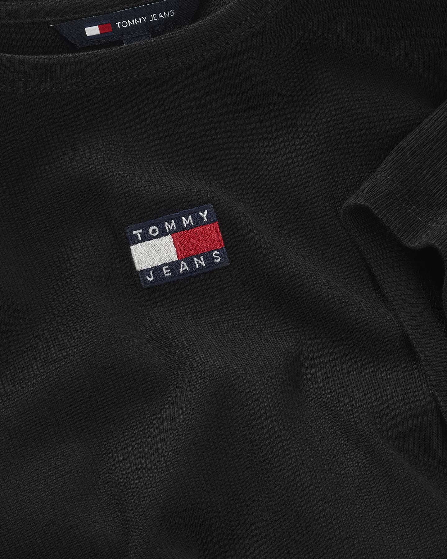 T-shirt TOMMY HILFIGER RIB BADGE W - Nero - 5 | Cisalfa Sport