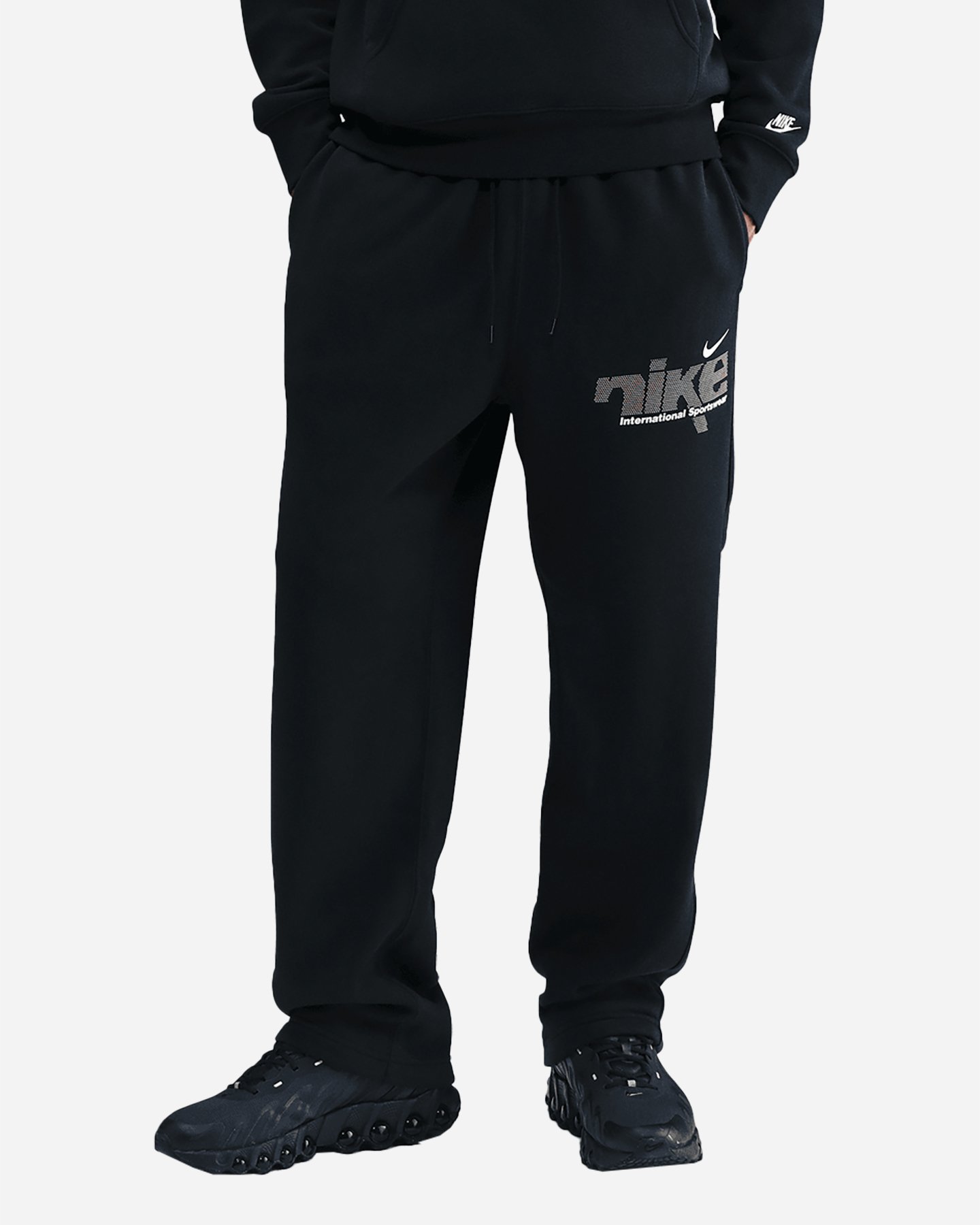 Pantalone NIKE STRAIGHT FLEECE M - Nero - 0 | Cisalfa Sport